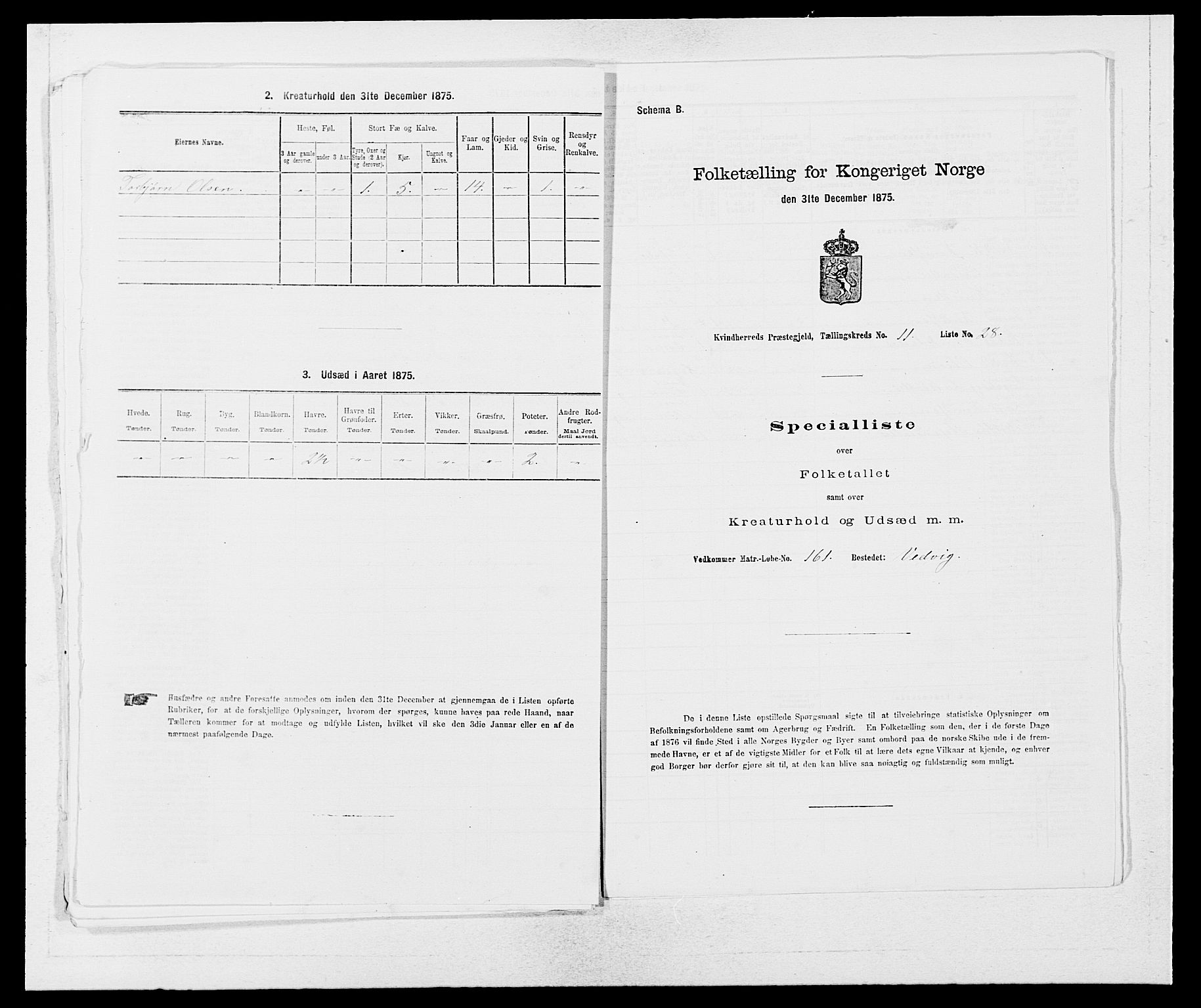 SAB, Folketelling 1875 for 1224P Kvinnherad prestegjeld, 1875, s. 660