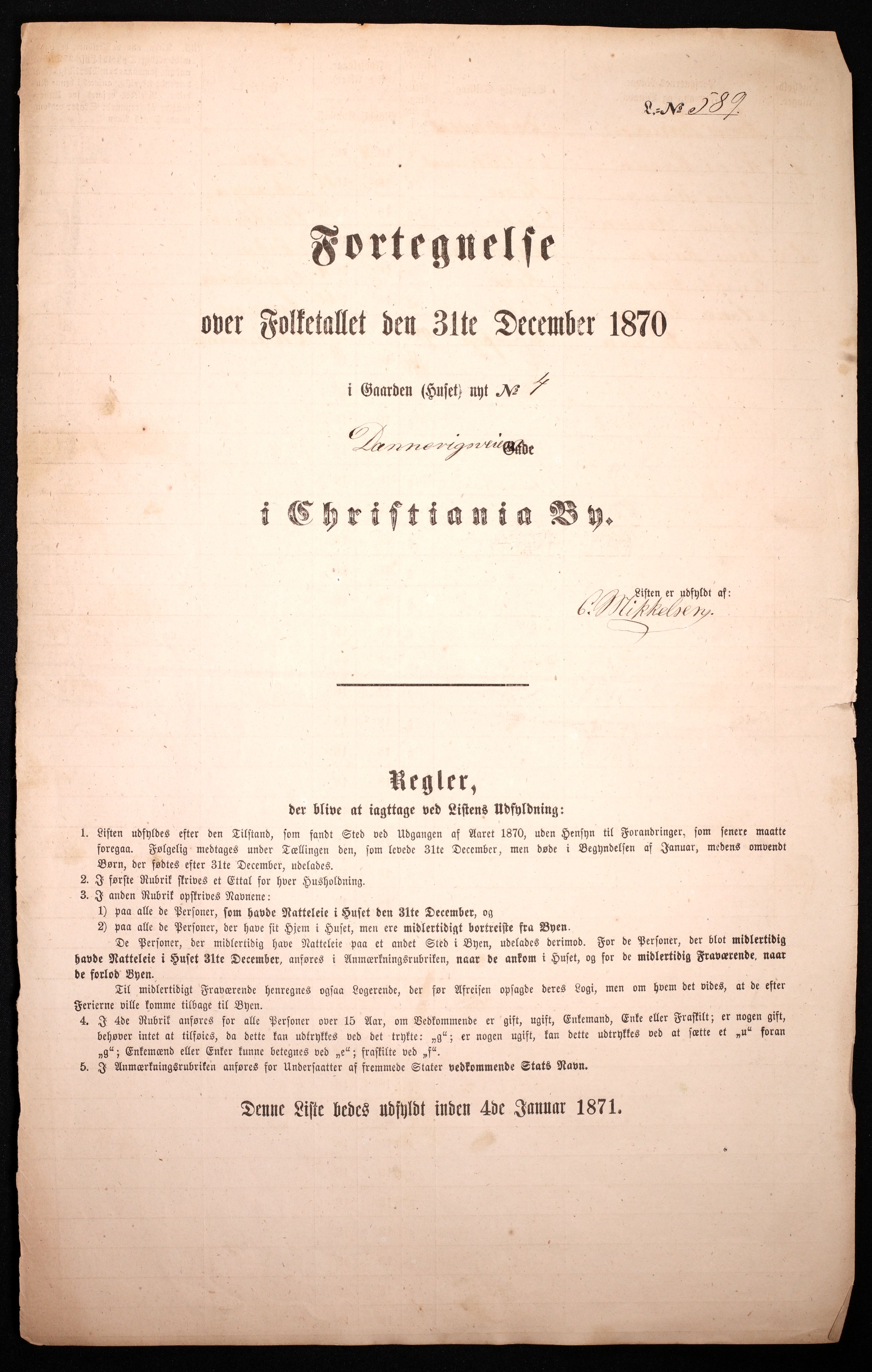 RA, Folketelling 1870 for 0301 Kristiania kjøpstad, 1870, s. 644