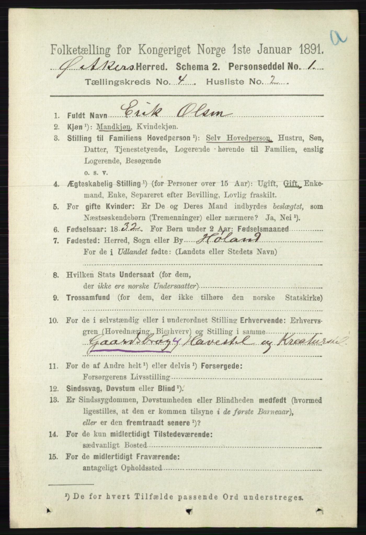 RA, Folketelling 1891 for 0218 Aker herred, 1891, s. 3935