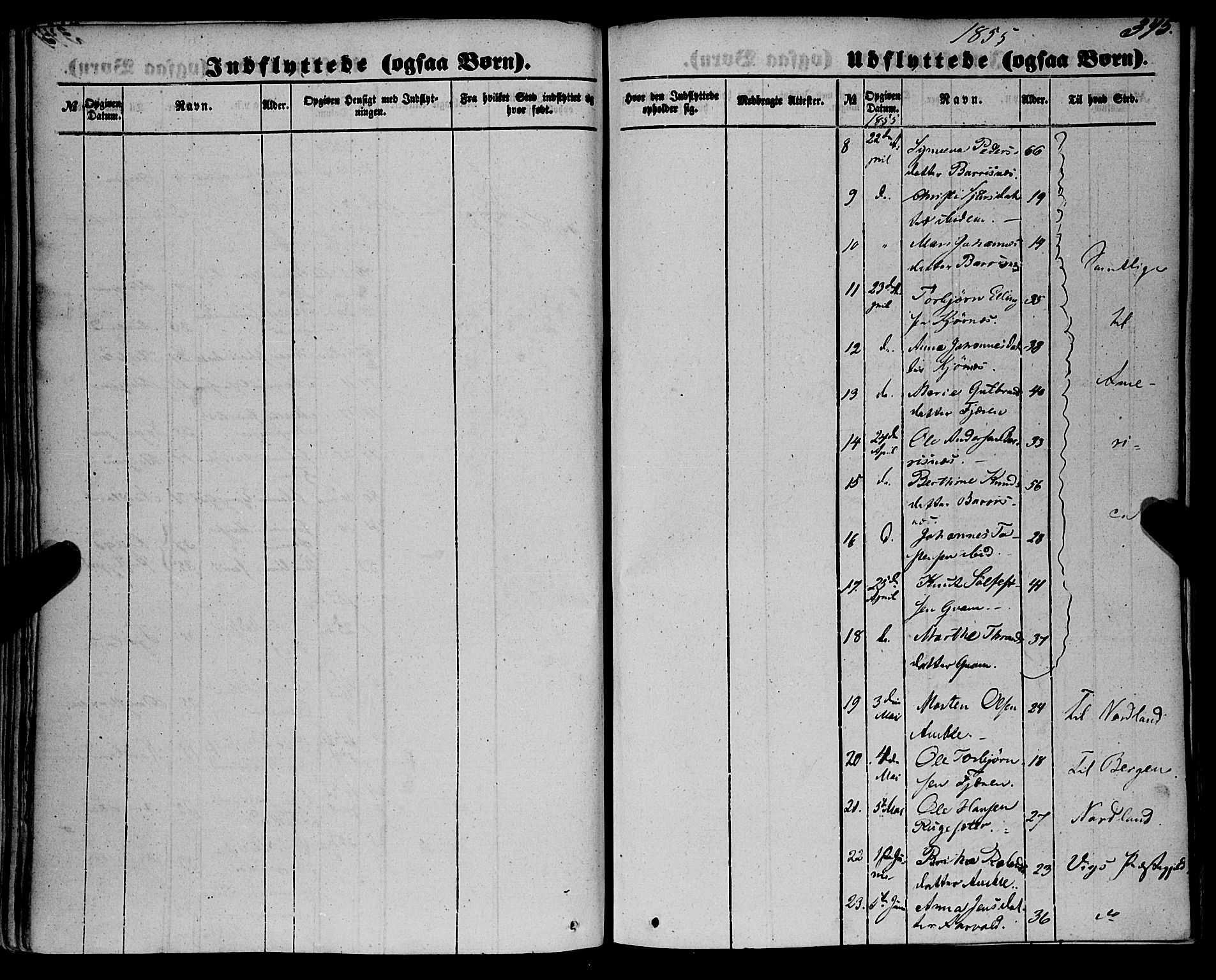 Sogndal sokneprestembete, SAB/A-81301/H/Haa/Haaa/L0012II: Ministerialbok nr. A 12II, 1847-1877, s. 345