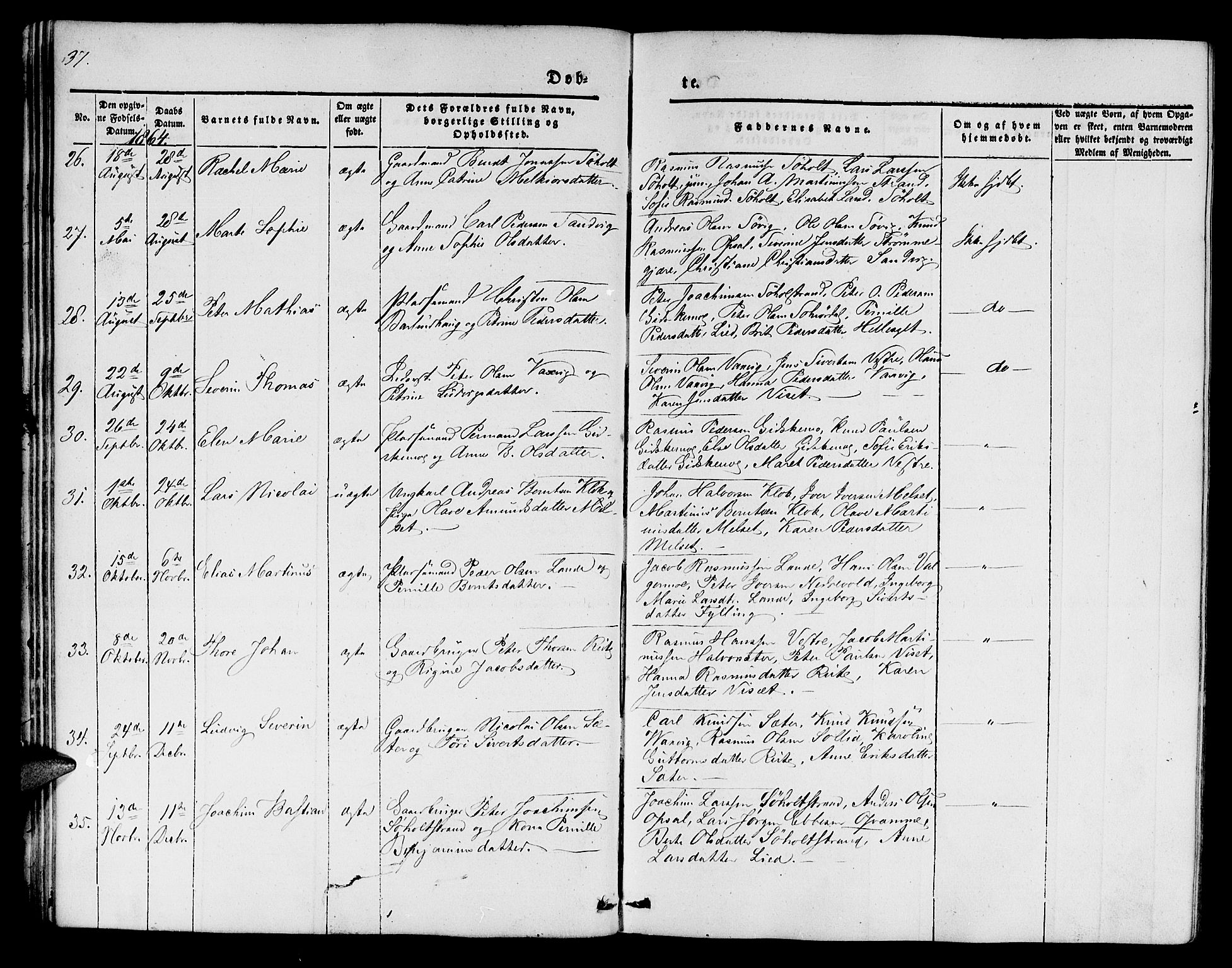 Ministerialprotokoller, klokkerbøker og fødselsregistre - Møre og Romsdal, AV/SAT-A-1454/522/L0324: Klokkerbok nr. 522C03, 1854-1871, s. 37