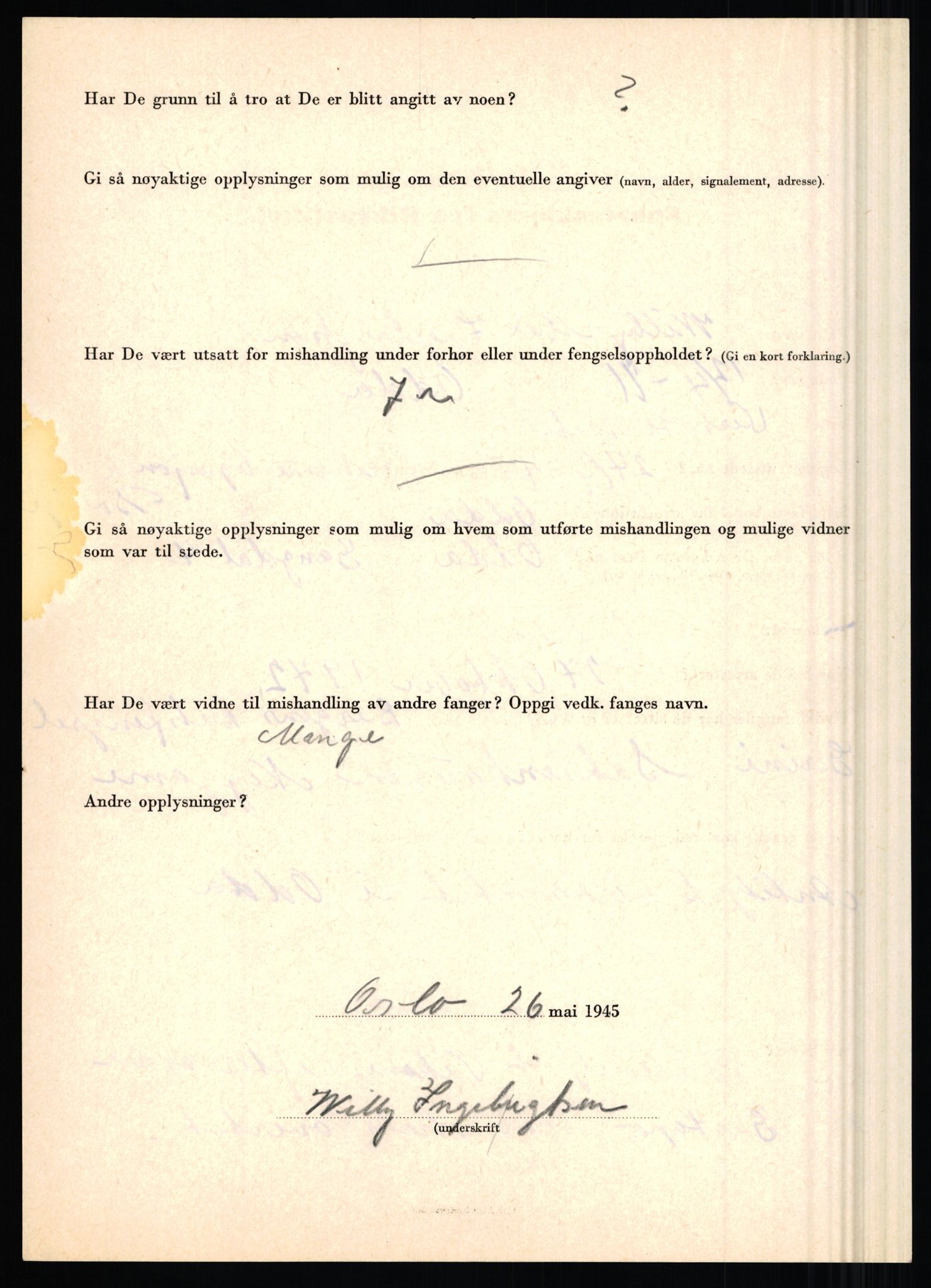Rikspolitisjefen, AV/RA-S-1560/L/L0007: Heen, Erik C. - Iversen, Trygve, 1940-1945, s. 1148
