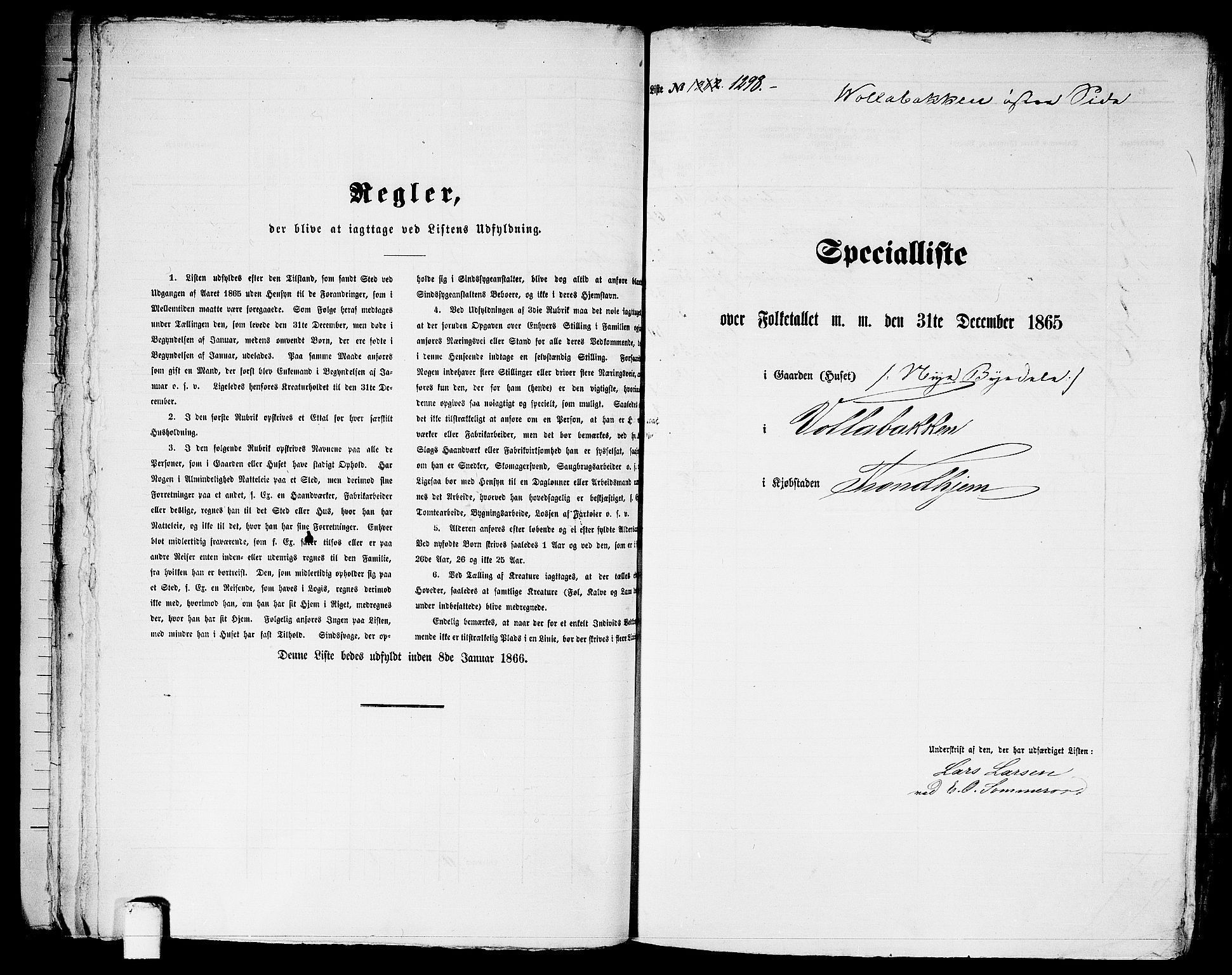 RA, Folketelling 1865 for 1601 Trondheim kjøpstad, 1865, s. 2695