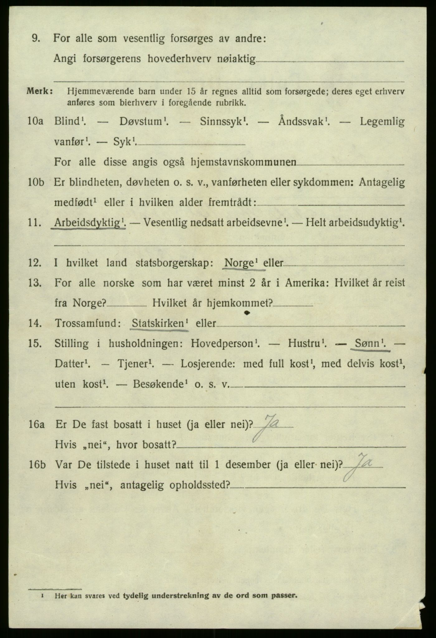SAB, Folketelling 1920 for 1443 Eid herred, 1920, s. 1149