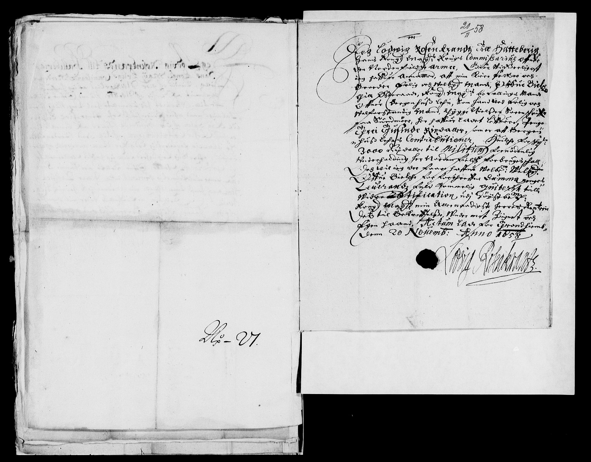 Rentekammeret inntil 1814, Reviderte regnskaper, Lensregnskaper, AV/RA-EA-5023/R/Rb/Rbt/L0144: Bergenhus len, 1658-1660