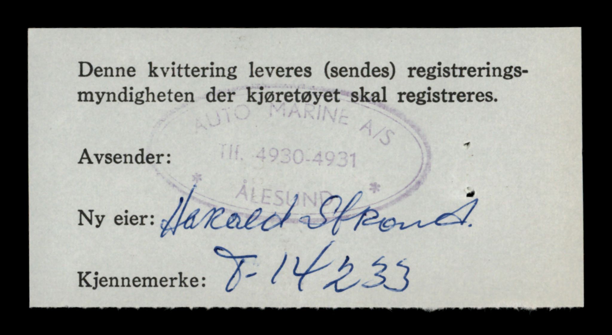 Møre og Romsdal vegkontor - Ålesund trafikkstasjon, AV/SAT-A-4099/F/Fe/L0044: Registreringskort for kjøretøy T 14205 - T 14319, 1927-1998, s. 819