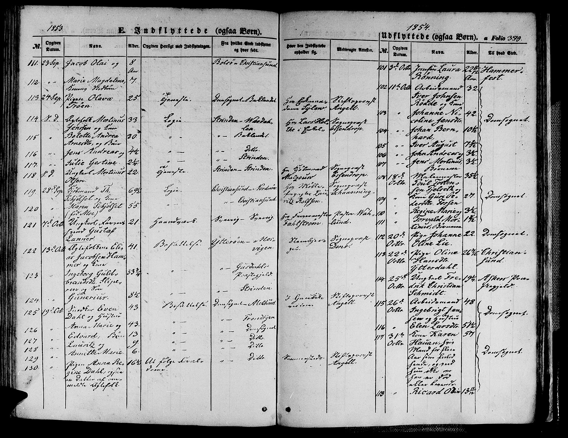 Ministerialprotokoller, klokkerbøker og fødselsregistre - Sør-Trøndelag, AV/SAT-A-1456/602/L0137: Klokkerbok nr. 602C05, 1846-1856, s. 379