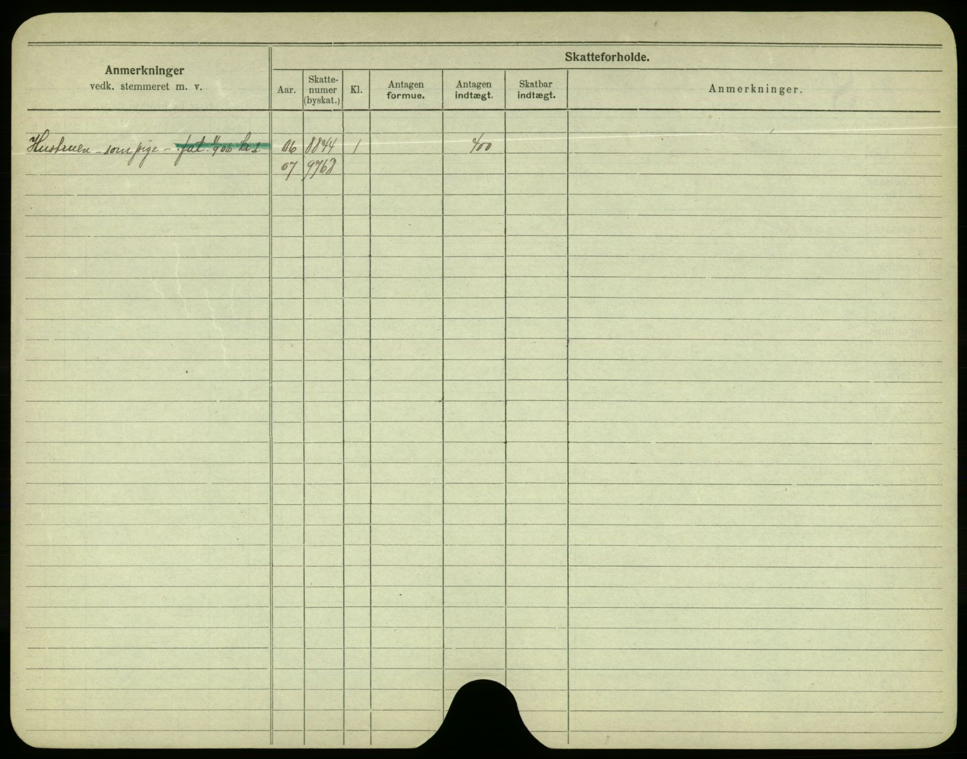 Oslo folkeregister, Registerkort, AV/SAO-A-11715/F/Fa/Fac/L0004: Menn, 1906-1914, s. 352b