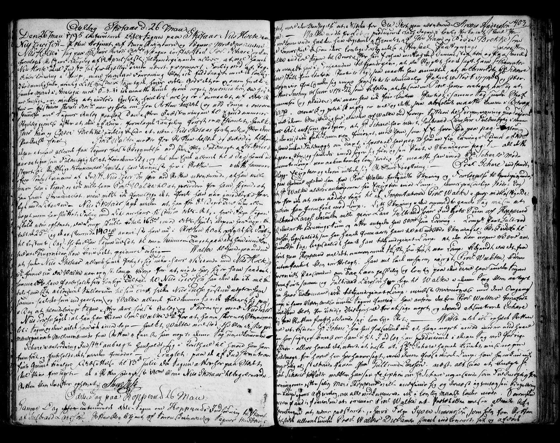 Eiker, Modum og Sigdal sorenskriveri, SAKO/A-123/F/Fa/Fab/L0012: Tingbok, 1789-1796, s. 403
