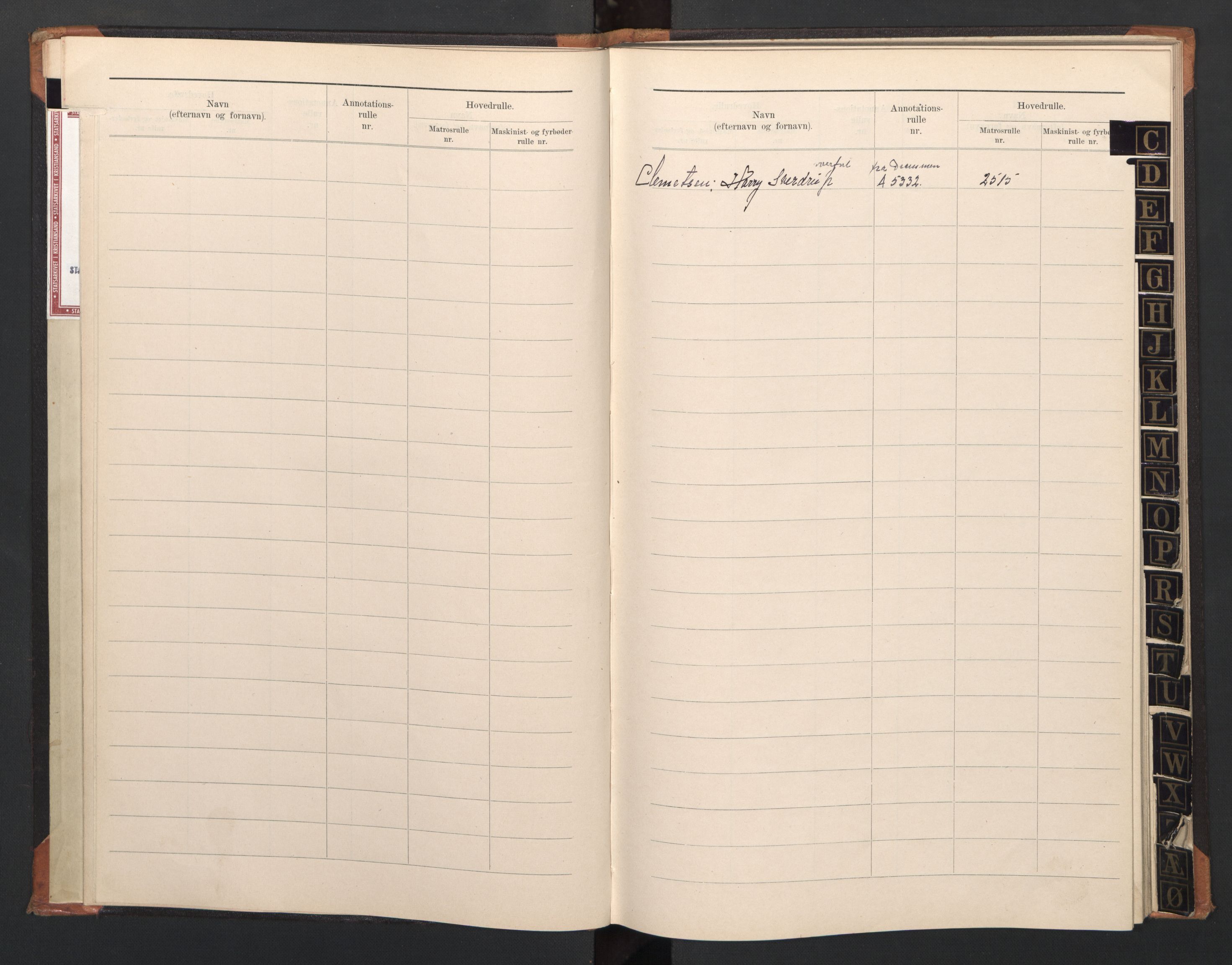 Flekkefjord mønstringskrets, AV/SAK-2031-0018/F/Fb/L0014: Register til annotasjonsrulle nr 2331-2964 og hovedrulle nr 1933-2591, Æ-11, 1909-1948, s. 8
