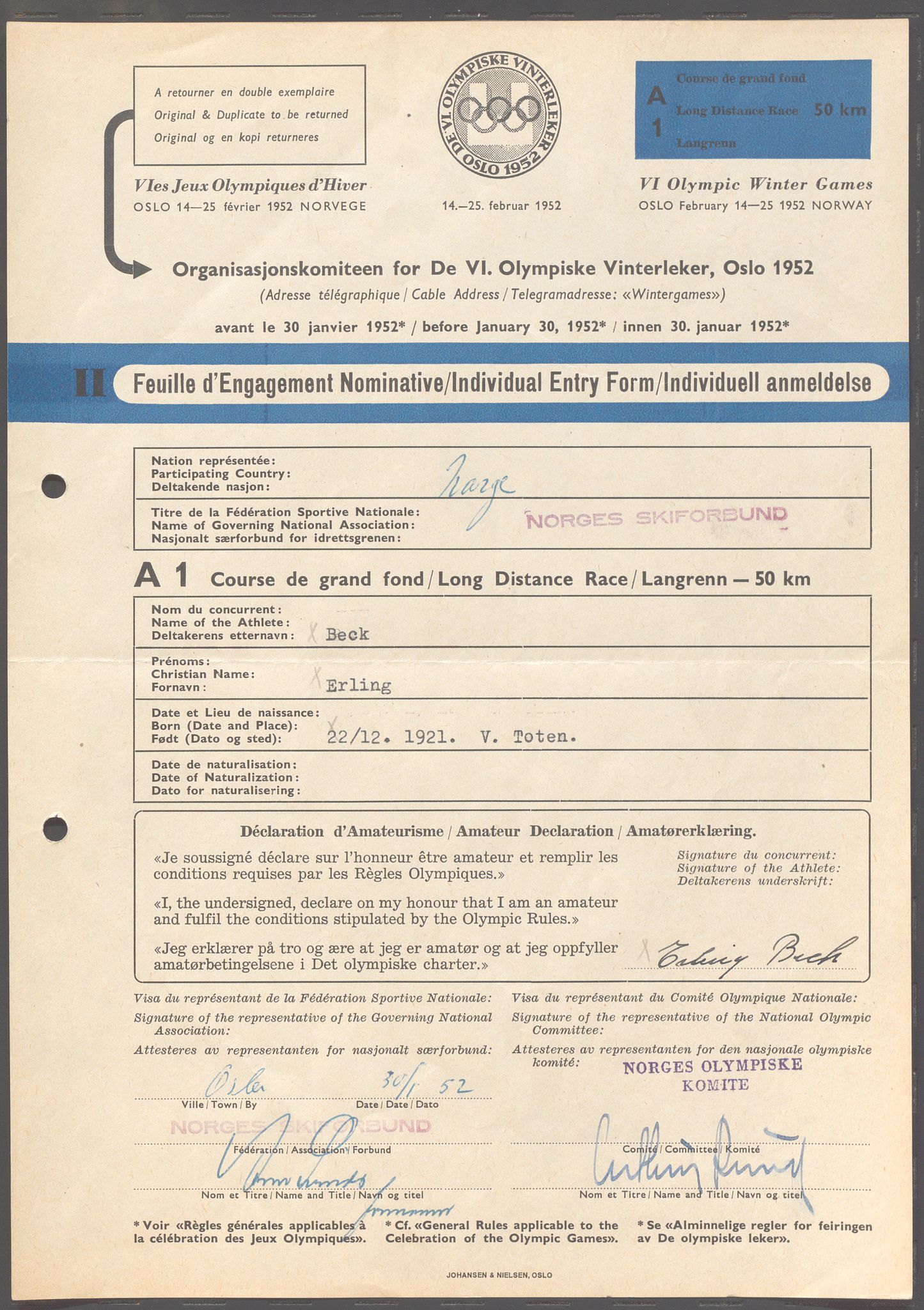 Organisasjonskomiteen for de VI. olympiske vinterleker, OBA/A-20130/H/Ha, 1951-1952, s. 31