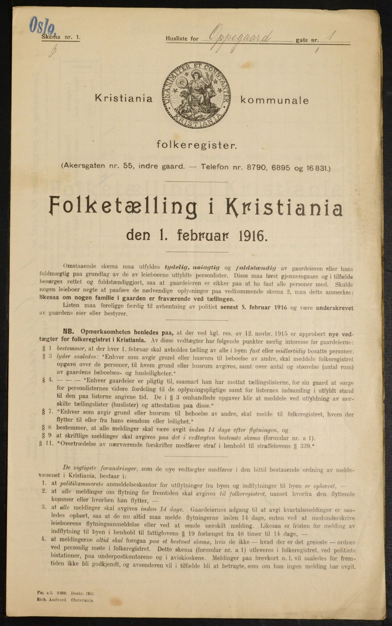 OBA, Kommunal folketelling 1.2.1916 for Kristiania, 1916, s. 77618