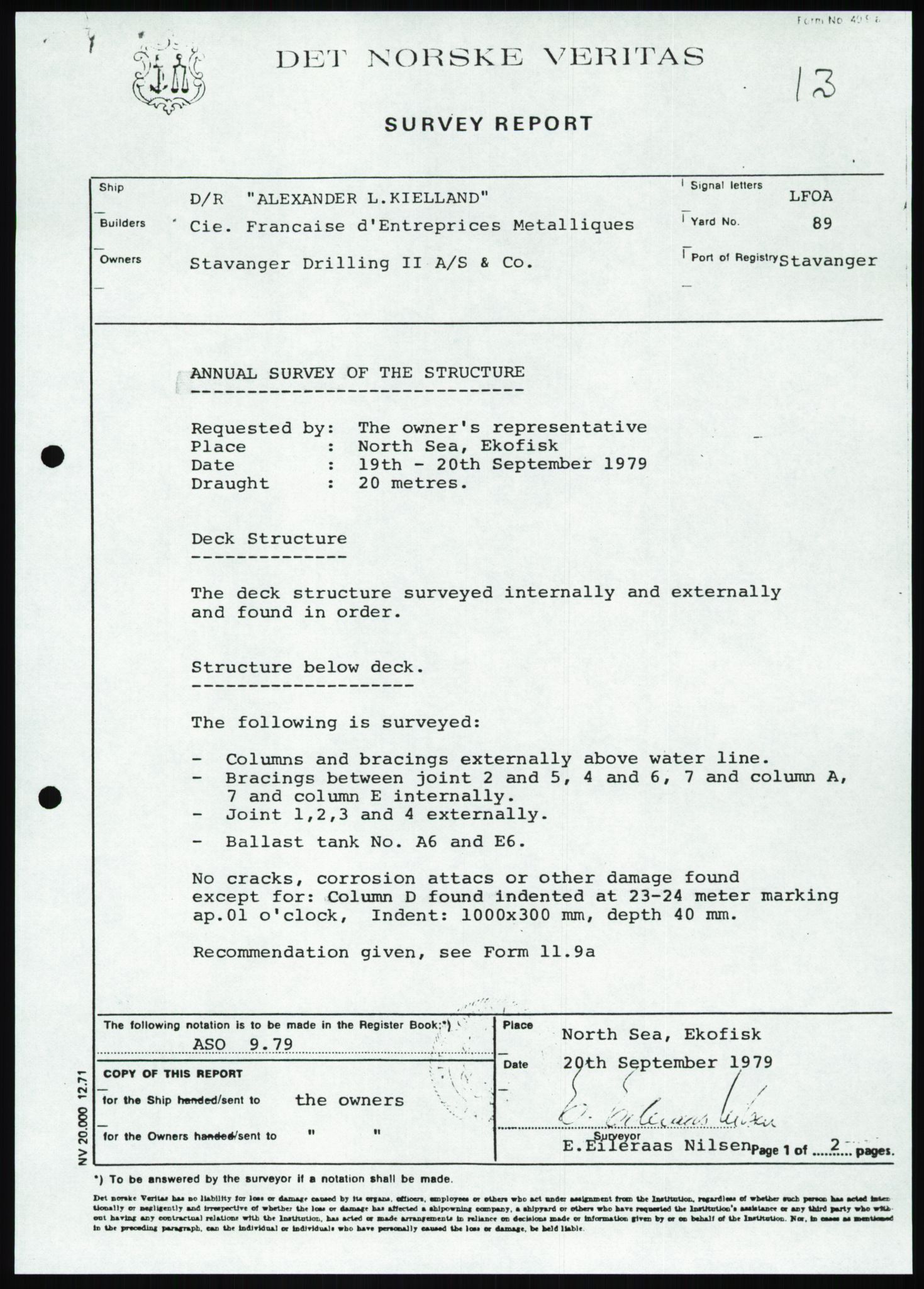 Pa 1503 - Stavanger Drilling AS, AV/SAST-A-101906/Da/L0001: Alexander L. Kielland - Begrensningssak Stavanger byrett, 1986, s. 878