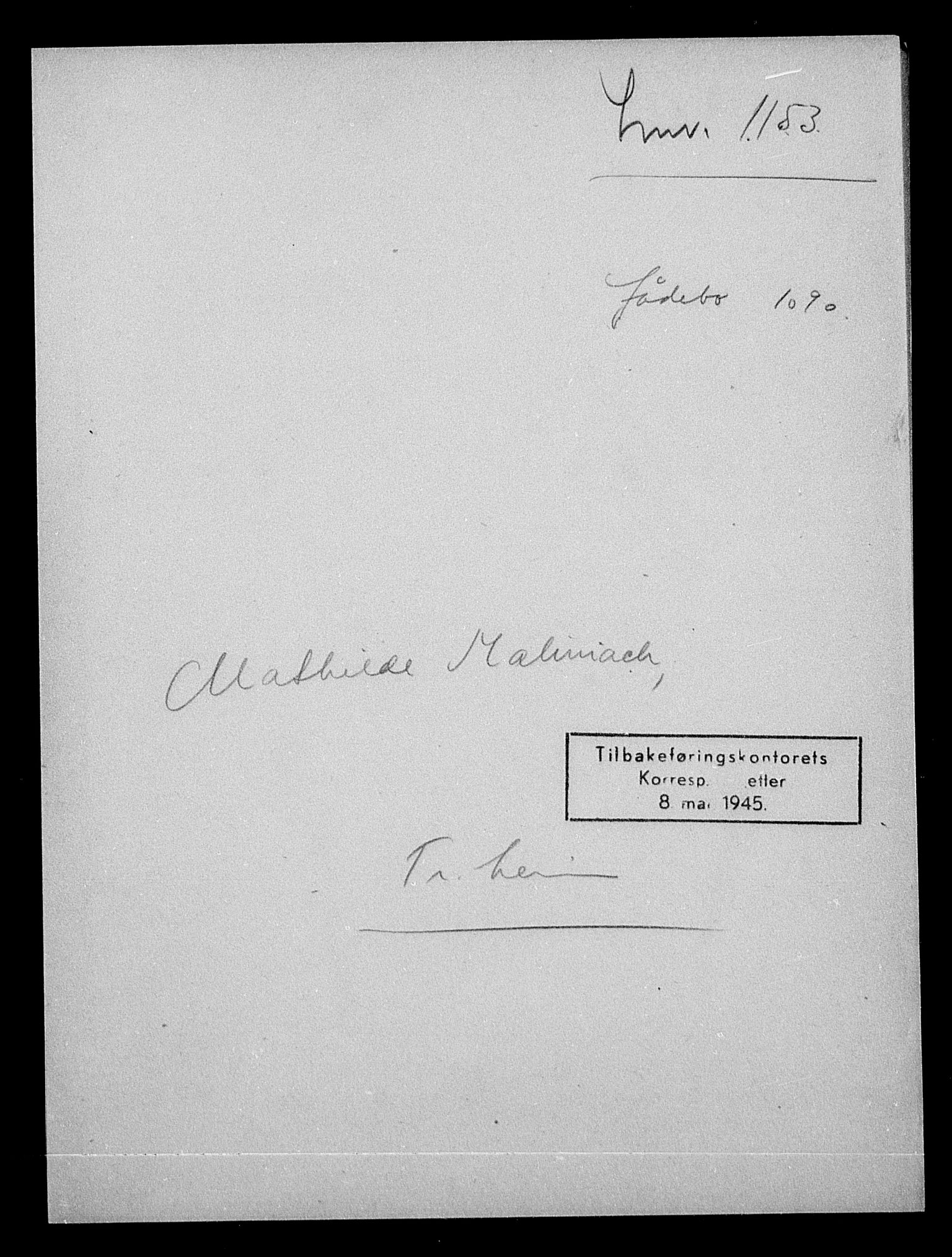 Justisdepartementet, Tilbakeføringskontoret for inndratte formuer, AV/RA-S-1564/H/Hc/Hca/L0903: --, 1945-1947, s. 566