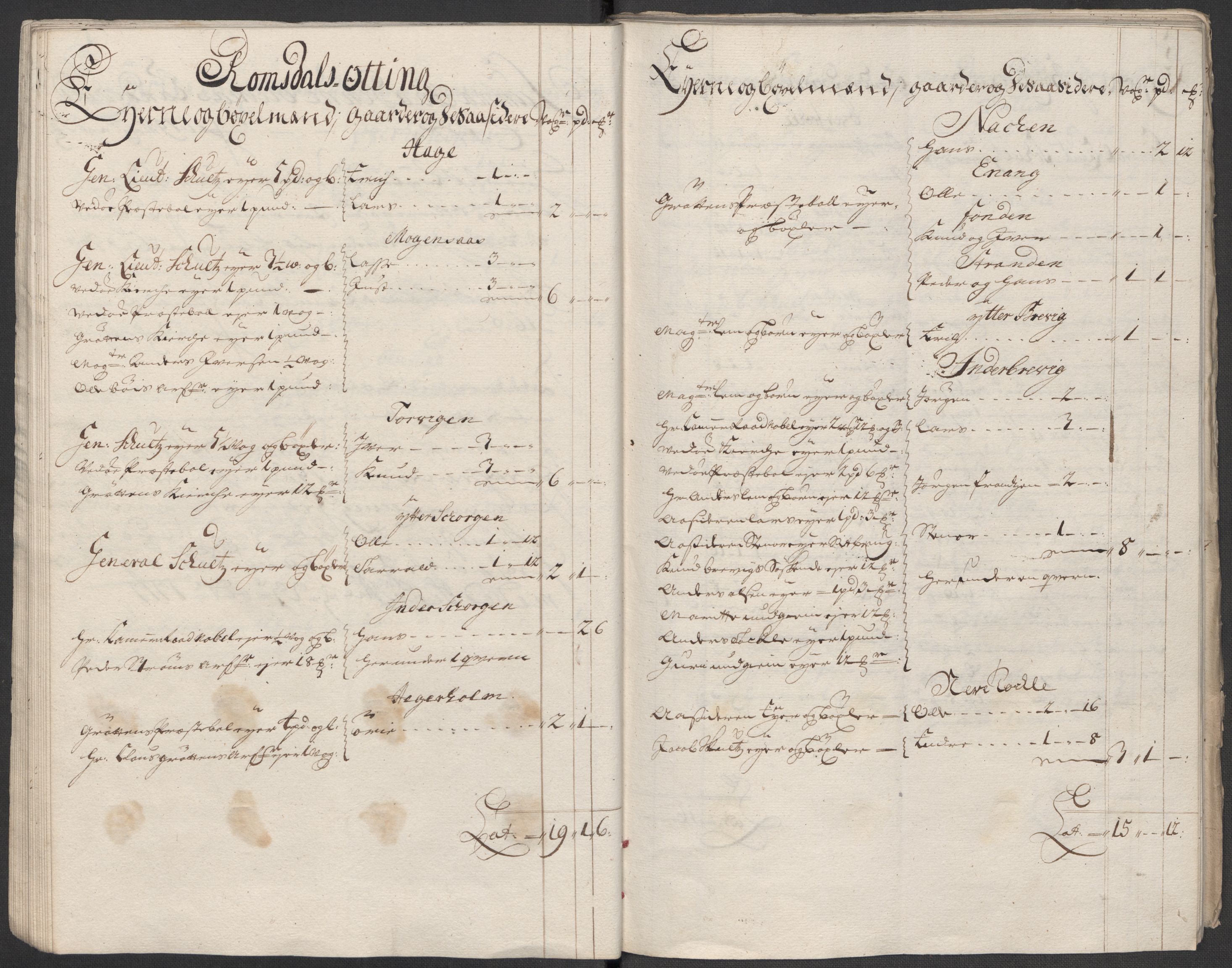 Rentekammeret inntil 1814, Reviderte regnskaper, Fogderegnskap, AV/RA-EA-4092/R55/L3664: Fogderegnskap Romsdal, 1717, s. 40