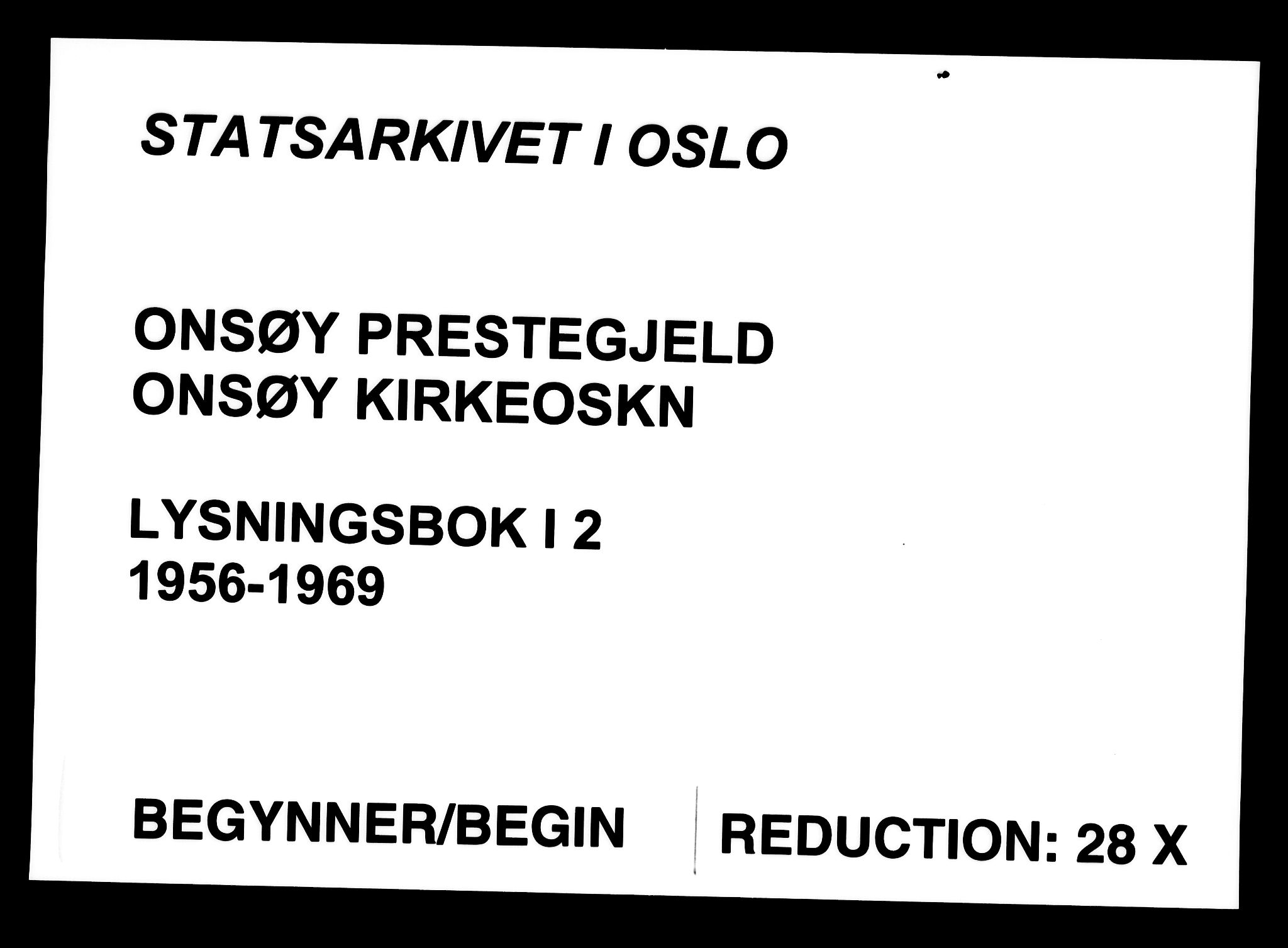 Onsøy prestekontor Kirkebøker, SAO/A-10914/H/Ha/L0002: Lysningsprotokoll nr. I 2, 1956-1969