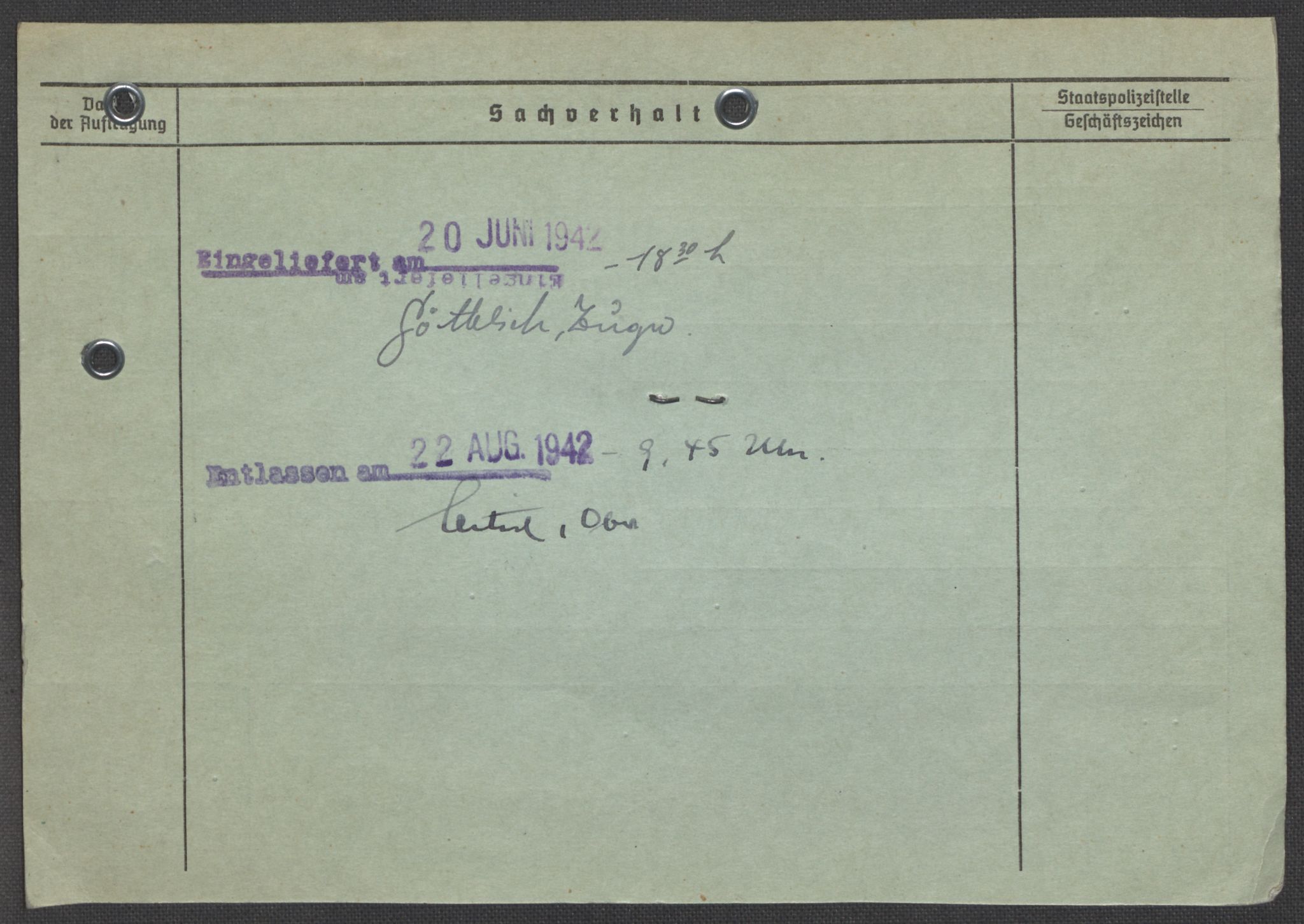 Befehlshaber der Sicherheitspolizei und des SD, RA/RAFA-5969/E/Ea/Eaa/L0003: Register over norske fanger i Møllergata 19: Eng-Hag, 1940-1945, s. 686