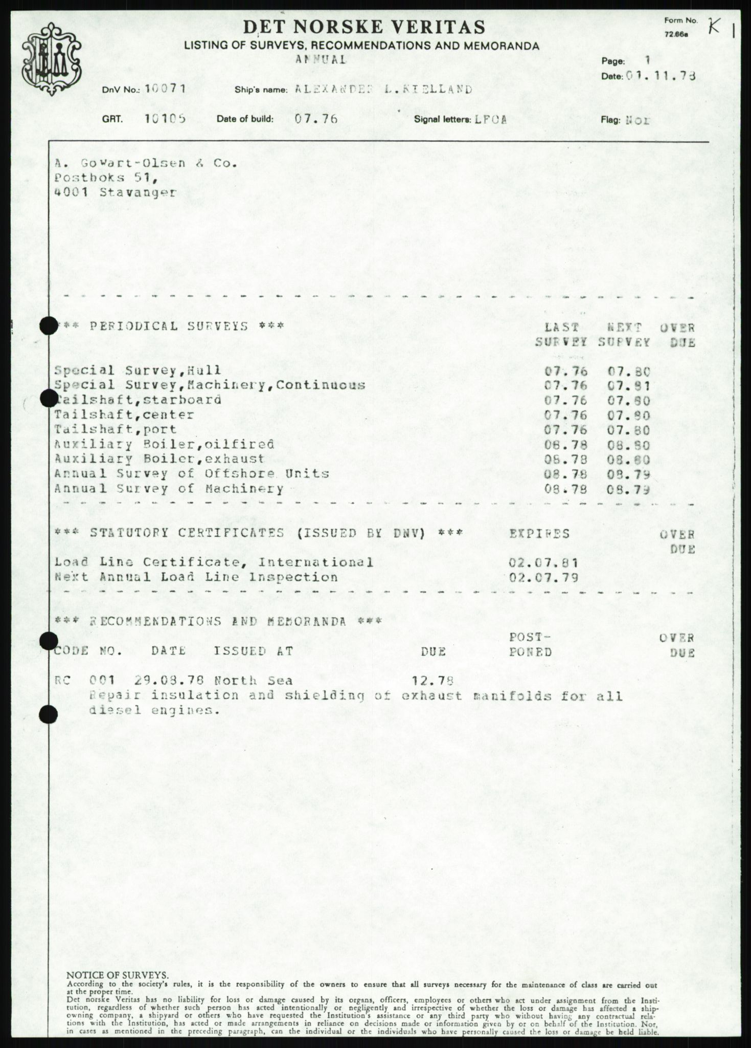 Justisdepartementet, Granskningskommisjonen ved Alexander Kielland-ulykken 27.3.1980, AV/RA-S-1165/D/L0025: I Det norske Veritas (Doku.liste + I6, I12, I18-I20, I29, I32-I33, I35, I37-I39, I42)/J Department of Energy (J11)/M Lloyds Register(M6, M8-M10)/T (T2-T3/ U Stabilitet (U1-U2)/V Forankring (V1-V3), 1980-1981, s. 214