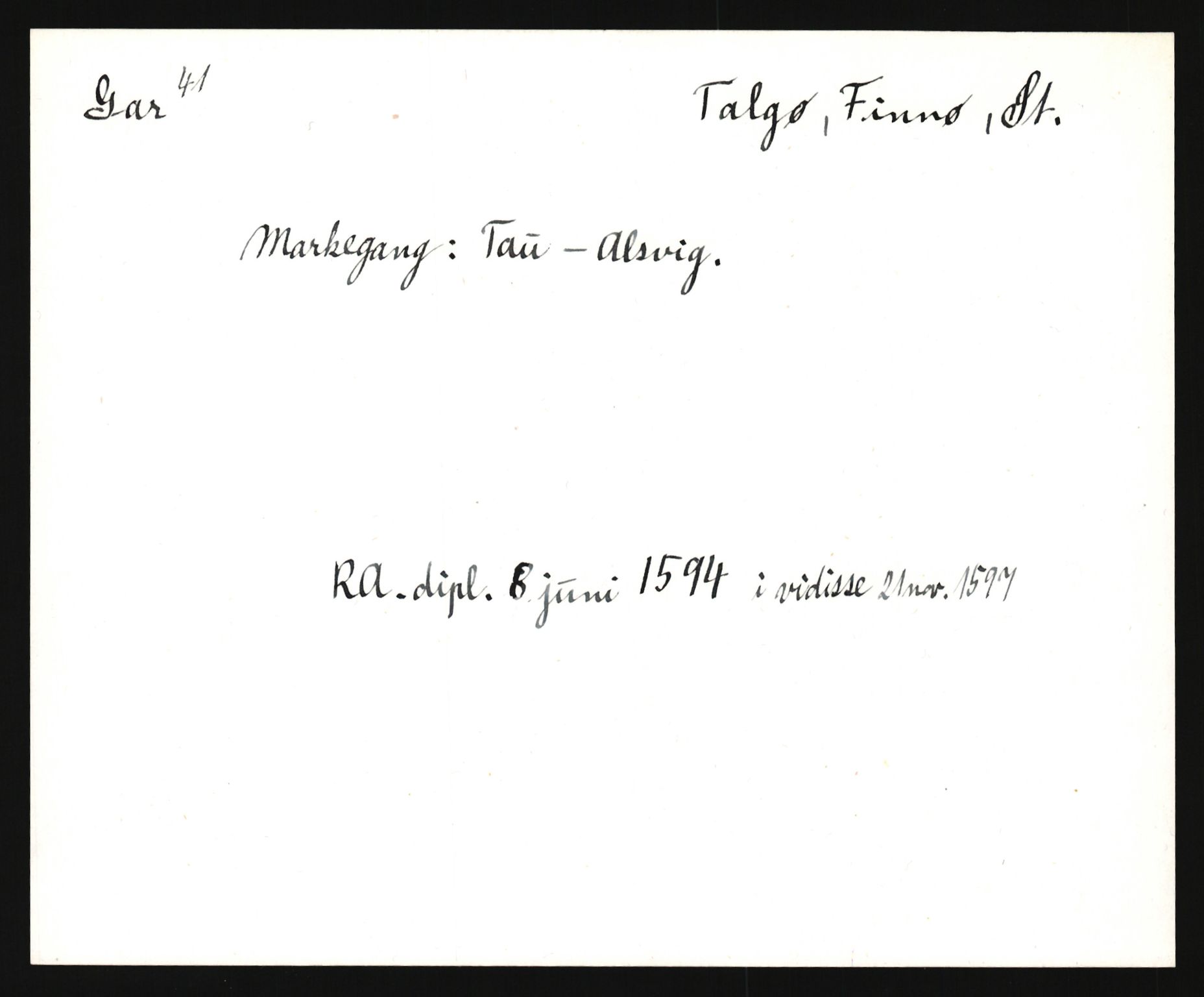 Riksarkivets diplomsamling, AV/RA-EA-5965/F35/F35e/L0027: Registreringssedler Rogaland, 1400-1700, s. 279