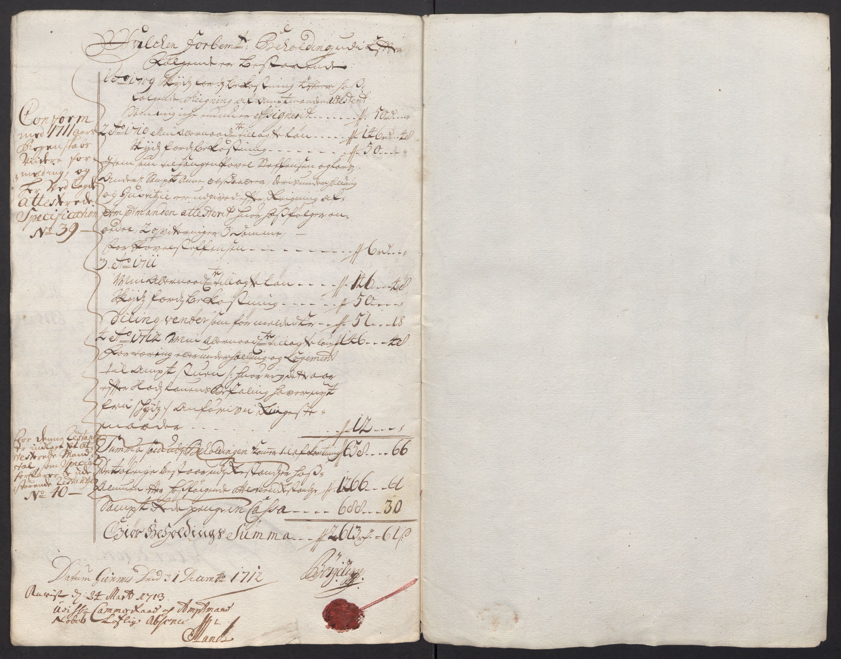 Rentekammeret inntil 1814, Reviderte regnskaper, Fogderegnskap, AV/RA-EA-4092/R55/L3661: Fogderegnskap Romsdal, 1712, s. 10