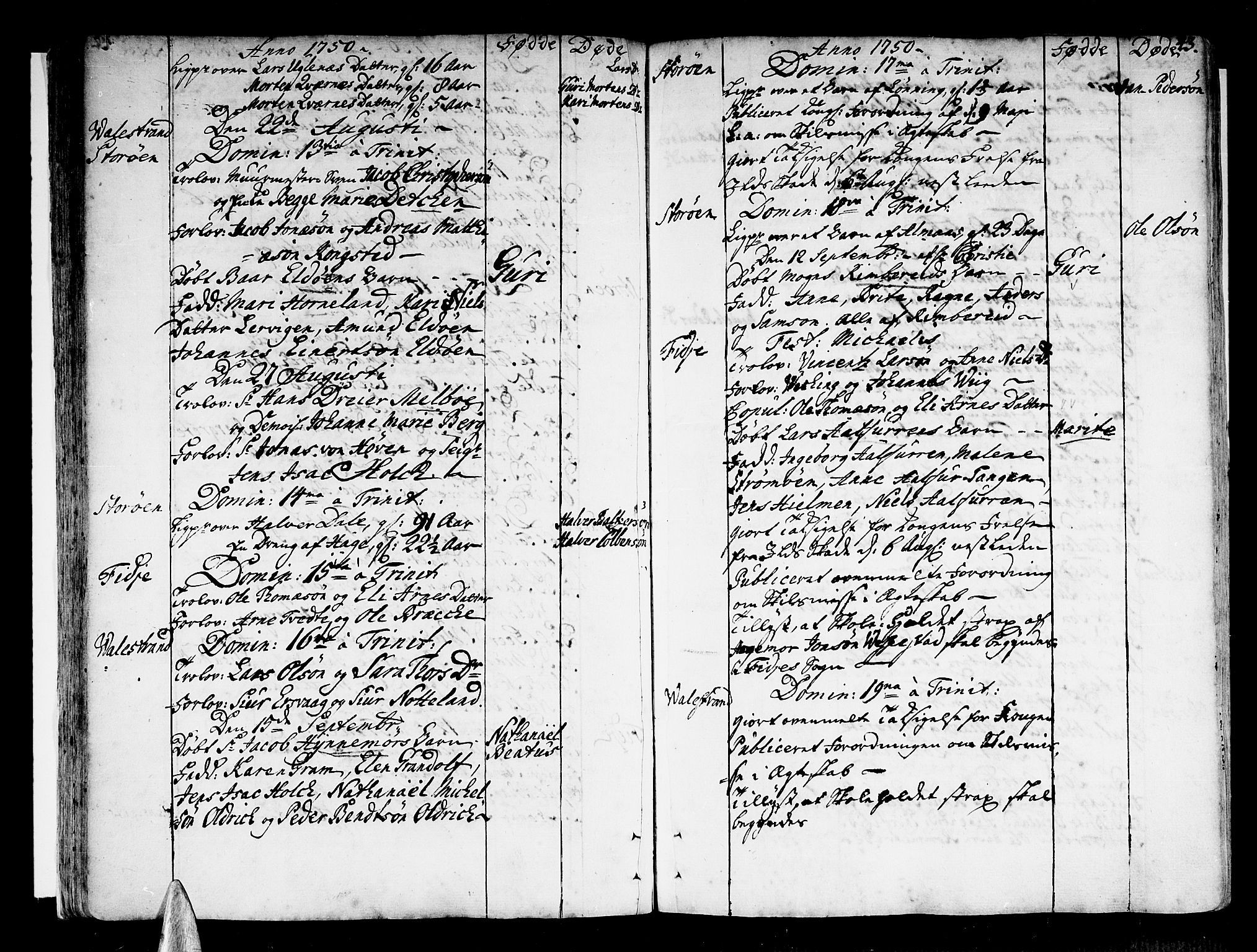 Stord sokneprestembete, SAB/A-78201/H/Haa: Ministerialbok nr. A 2, 1744-1777, s. 43