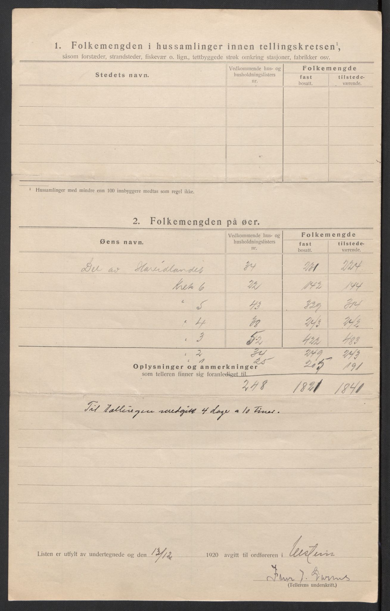 SAT, Folketelling 1920 for 1516 Ulstein herred, 1920, s. 34