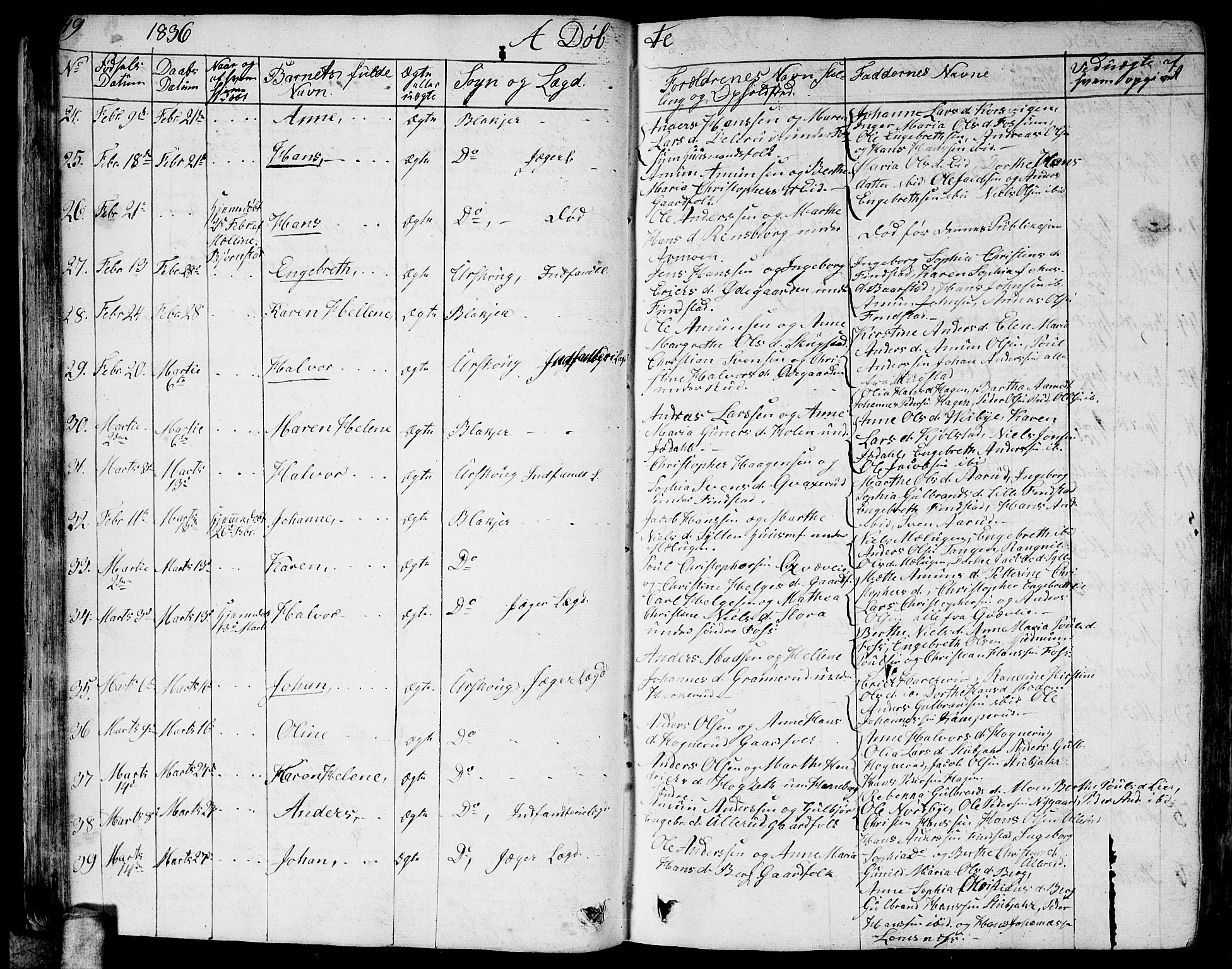 Aurskog prestekontor Kirkebøker, AV/SAO-A-10304a/G/Ga/L0002: Klokkerbok nr. I 2, 1829-1857, s. 49