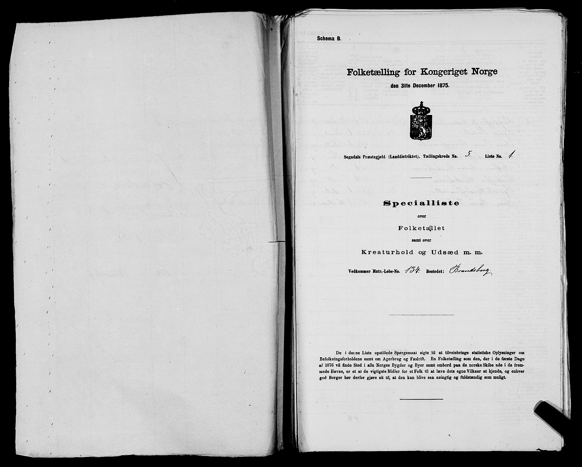 SAST, Folketelling 1875 for 1111L Sokndal prestegjeld, Sokndal landsokn, 1875, s. 366