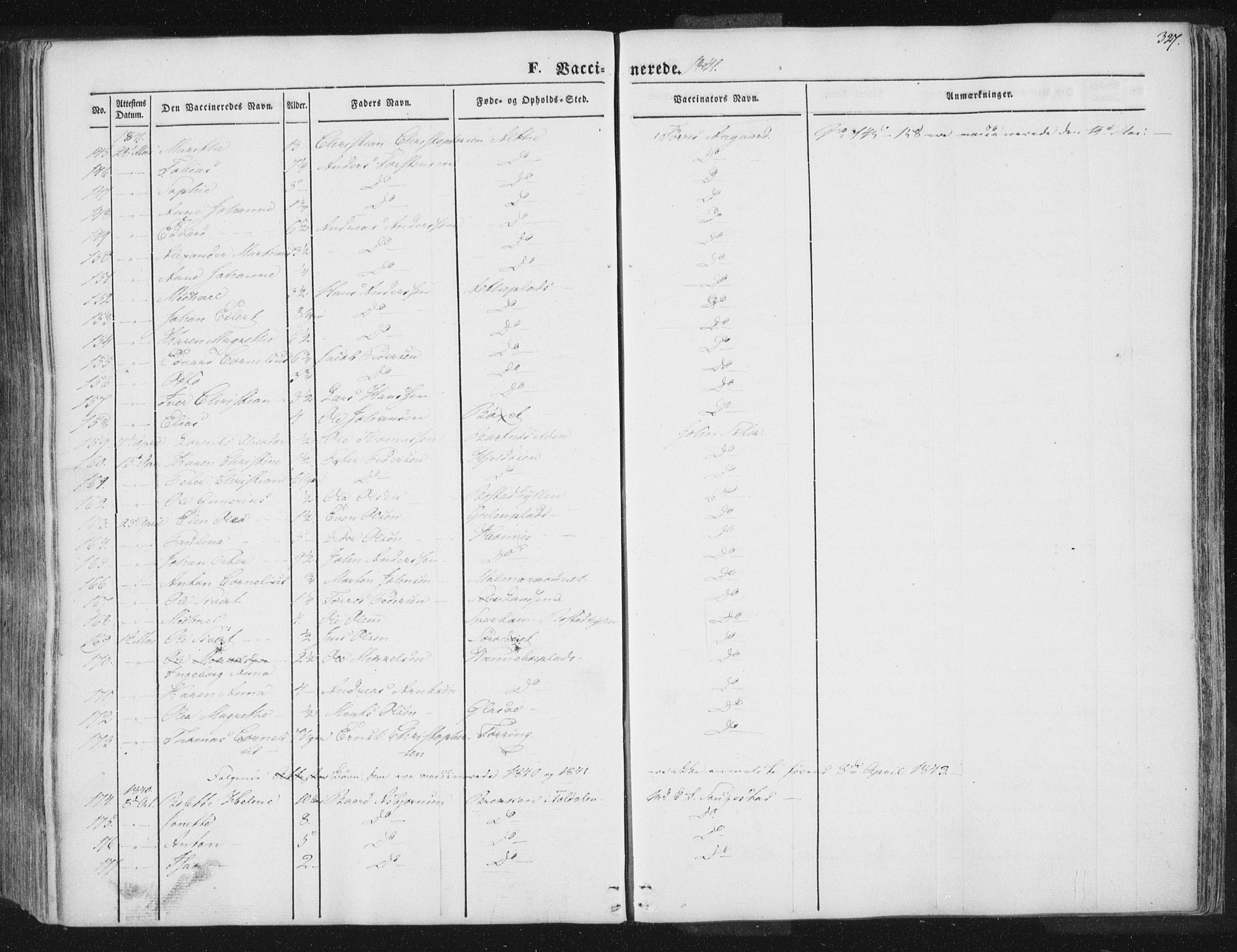 Ministerialprotokoller, klokkerbøker og fødselsregistre - Nord-Trøndelag, SAT/A-1458/741/L0392: Ministerialbok nr. 741A06, 1836-1848, s. 327