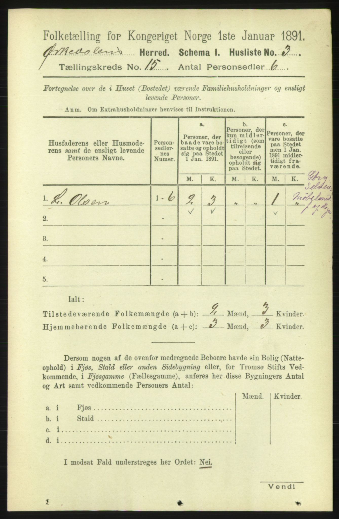 RA, Folketelling 1891 for 1638 Orkdal herred, 1891, s. 6842