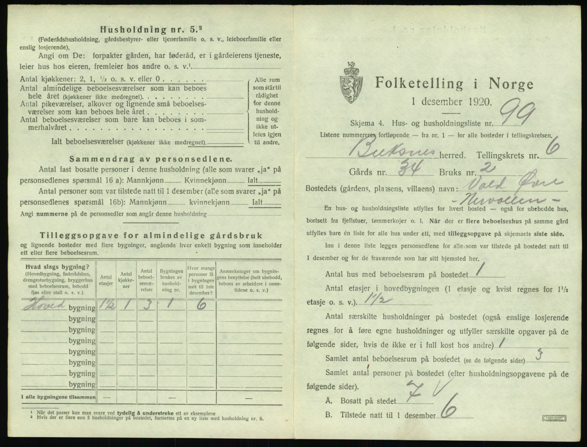 SAT, Folketelling 1920 for 1860 Buksnes herred, 1920, s. 947