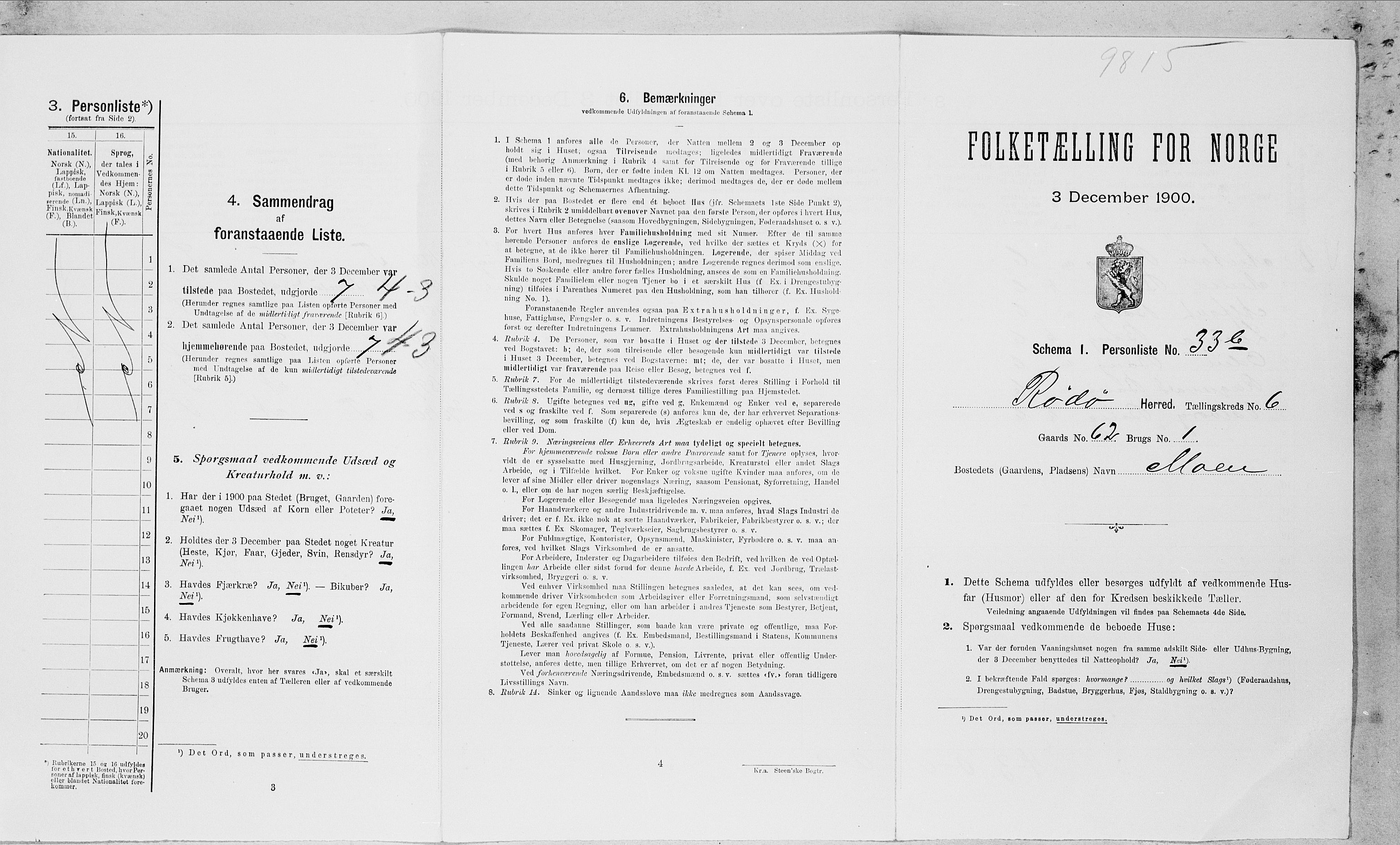 SAT, Folketelling 1900 for 1836 Rødøy herred, 1900, s. 613