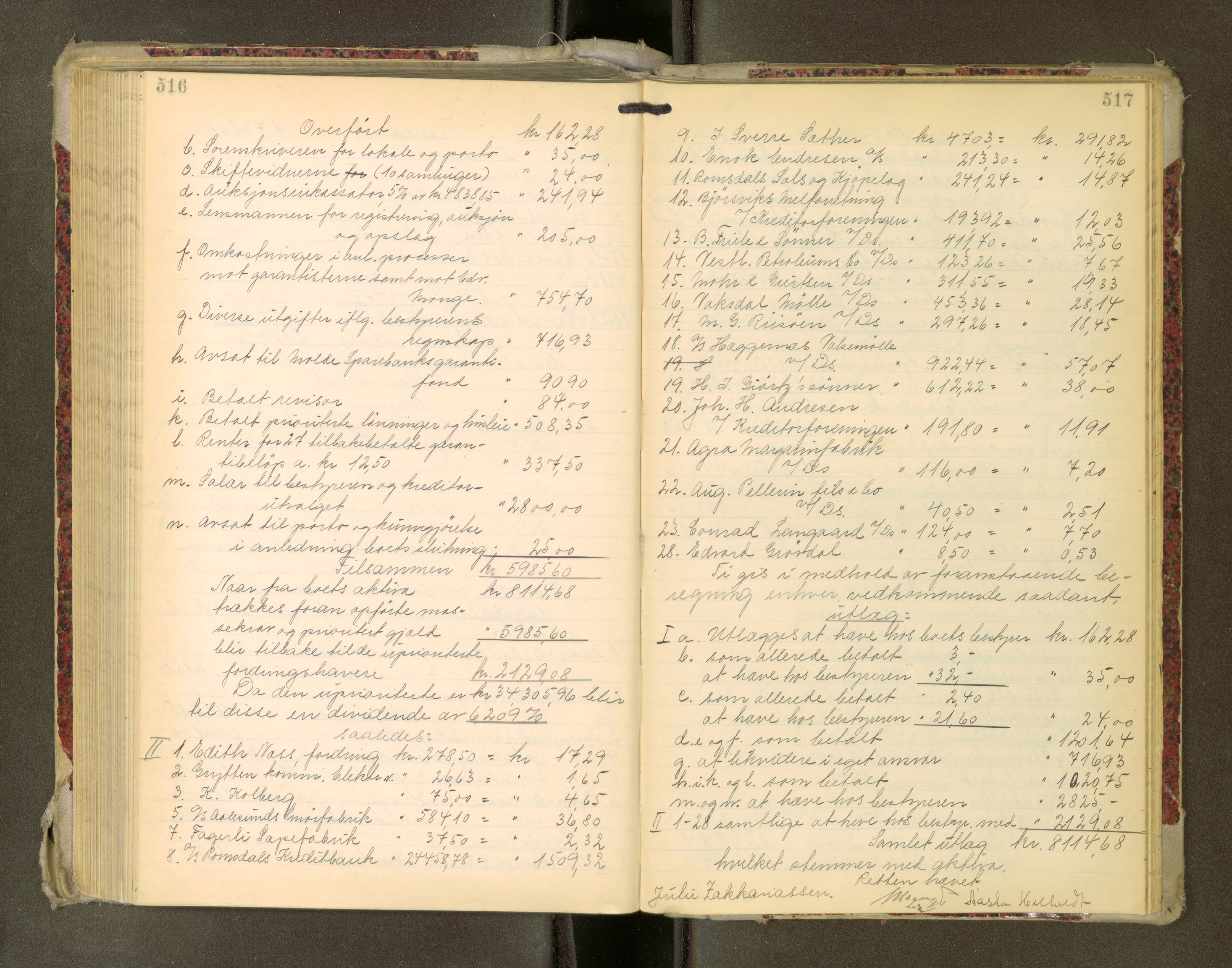 Romsdal sorenskriveri, AV/SAT-A-4149/1/3/3A/L0022: Skifteutlodnings Protokoll, 1920-1924, s. 516-517