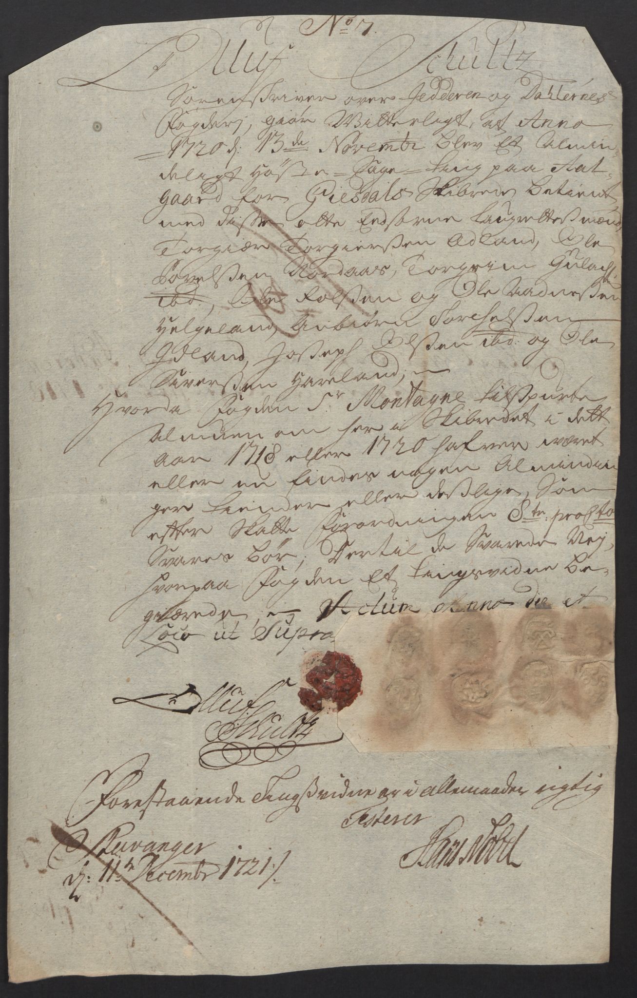 Rentekammeret inntil 1814, Reviderte regnskaper, Fogderegnskap, AV/RA-EA-4092/R46/L2744: Fogderegnskap Jæren og Dalane, 1718, s. 186