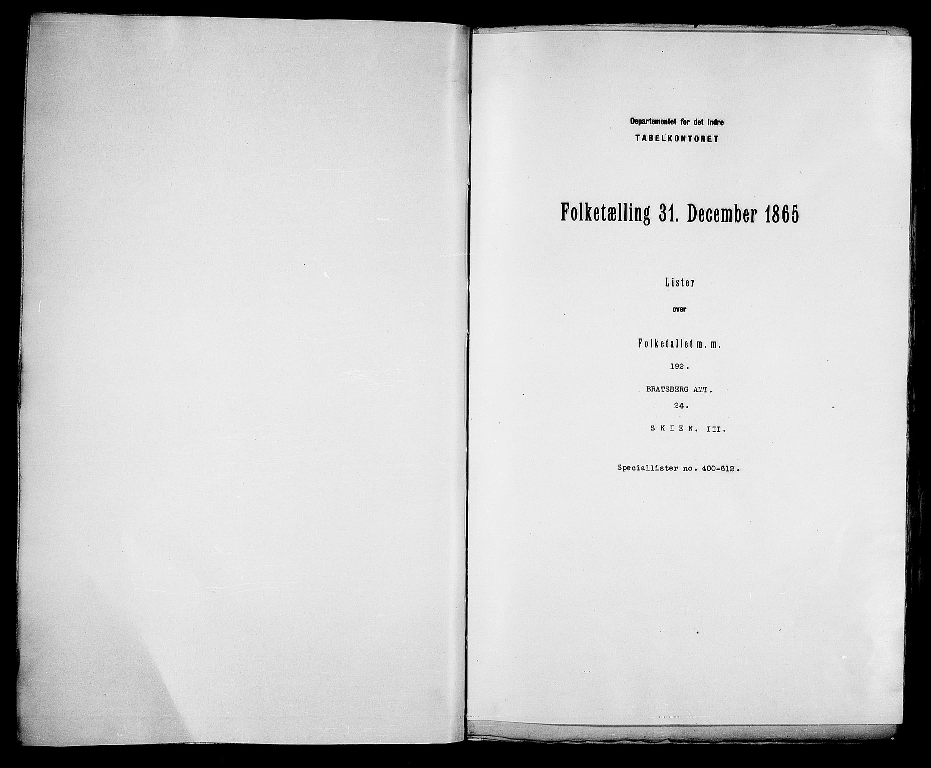 RA, Folketelling 1865 for 0806P Skien prestegjeld, 1865, s. 824