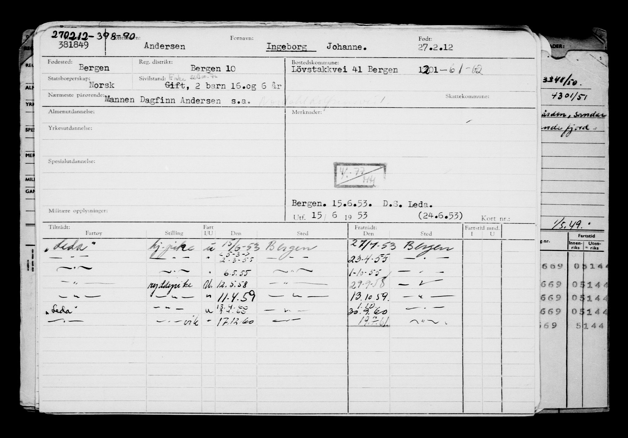 Direktoratet for sjømenn, AV/RA-S-3545/G/Gb/L0102: Hovedkort, 1912, s. 916