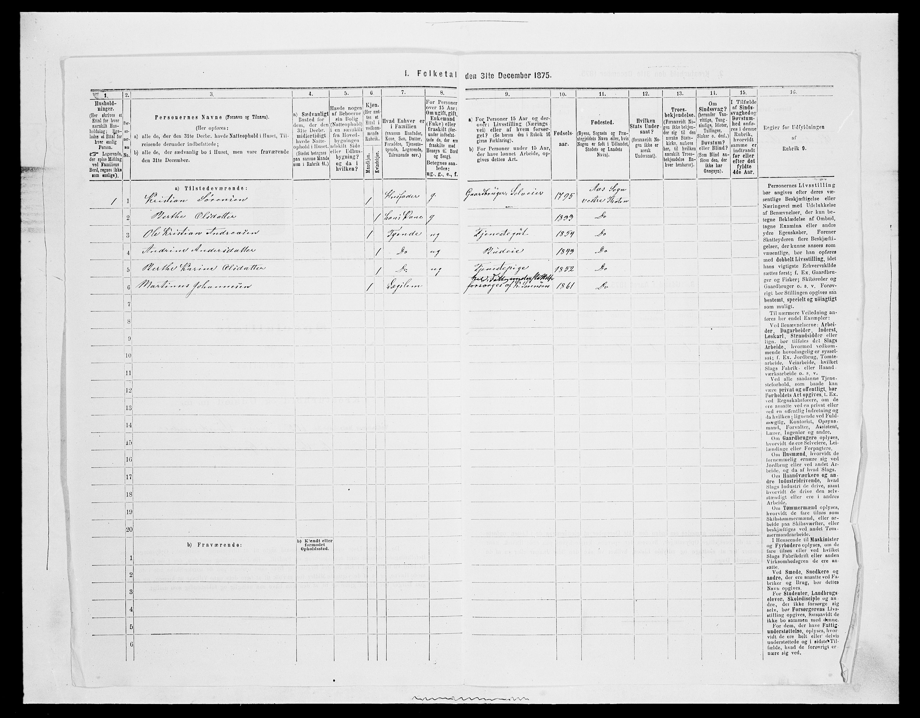 SAH, Folketelling 1875 for 0529P Vestre Toten prestegjeld, 1875, s. 1370