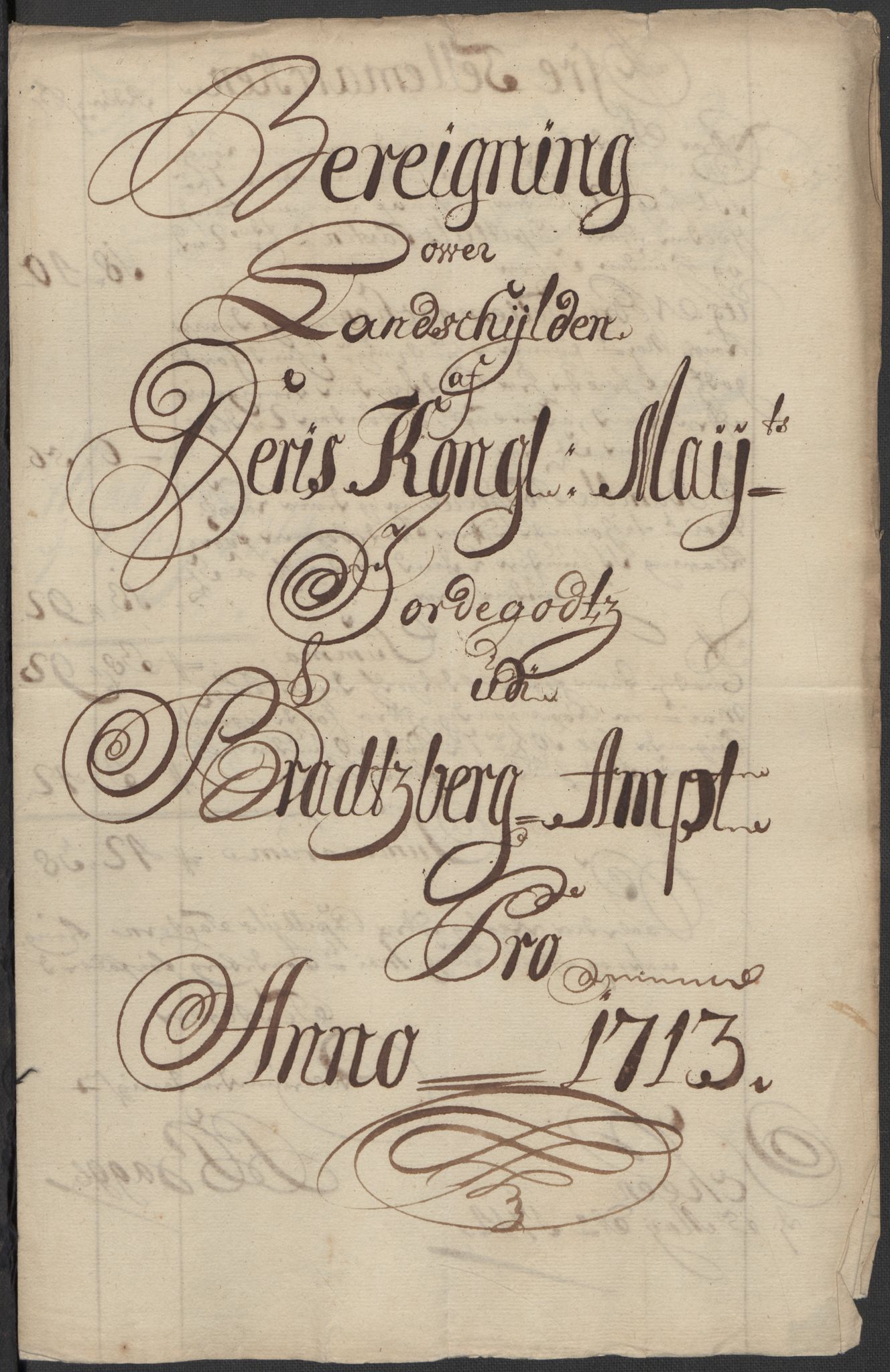 Rentekammeret inntil 1814, Reviderte regnskaper, Fogderegnskap, RA/EA-4092/R36/L2125: Fogderegnskap Øvre og Nedre Telemark og Bamble, 1713, s. 6
