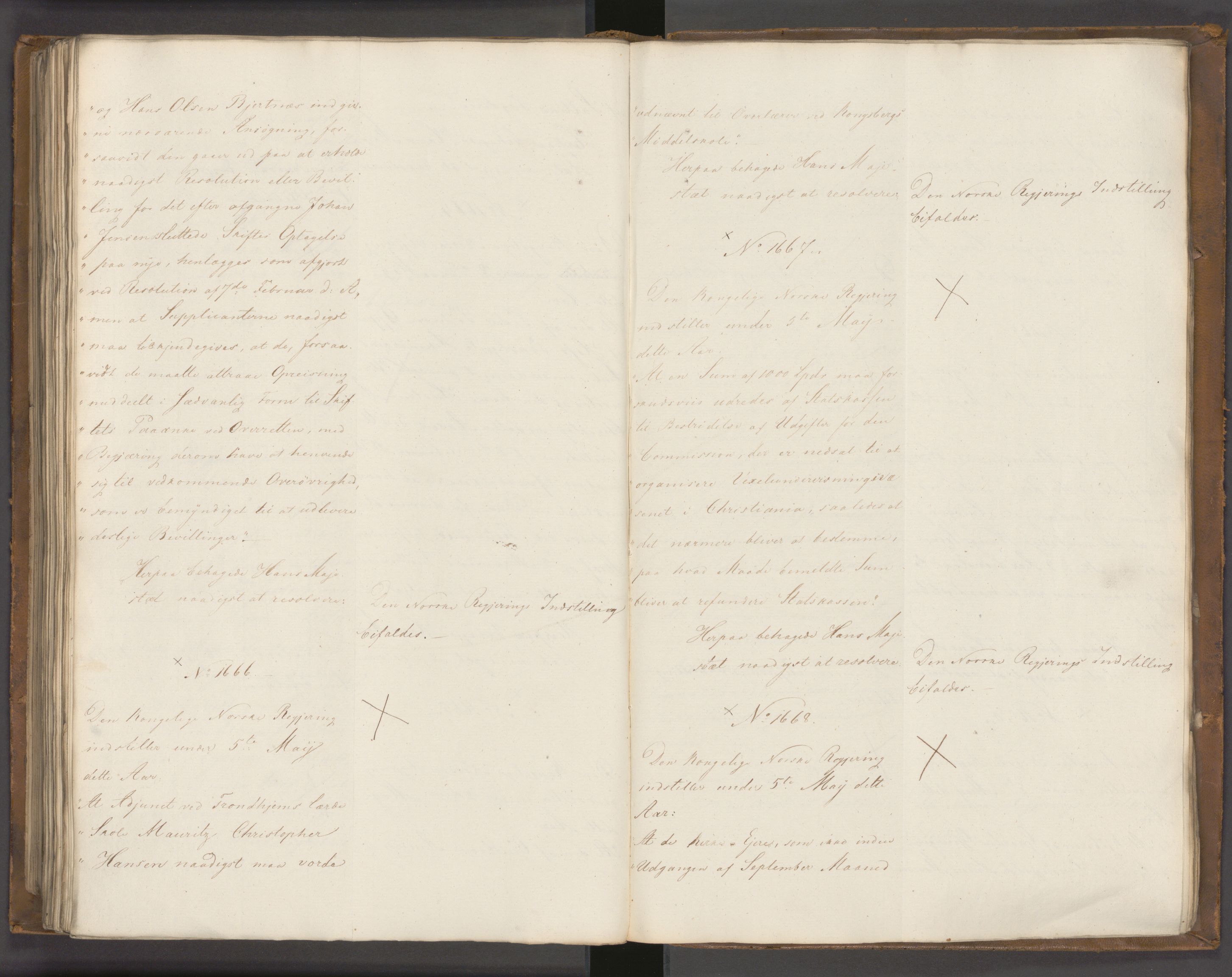 Statsrådssekretariatet, AV/RA-S-1001/A/Ab/L0022: Kgl. res. nr. 1210-1721, 1. halvår, 1826