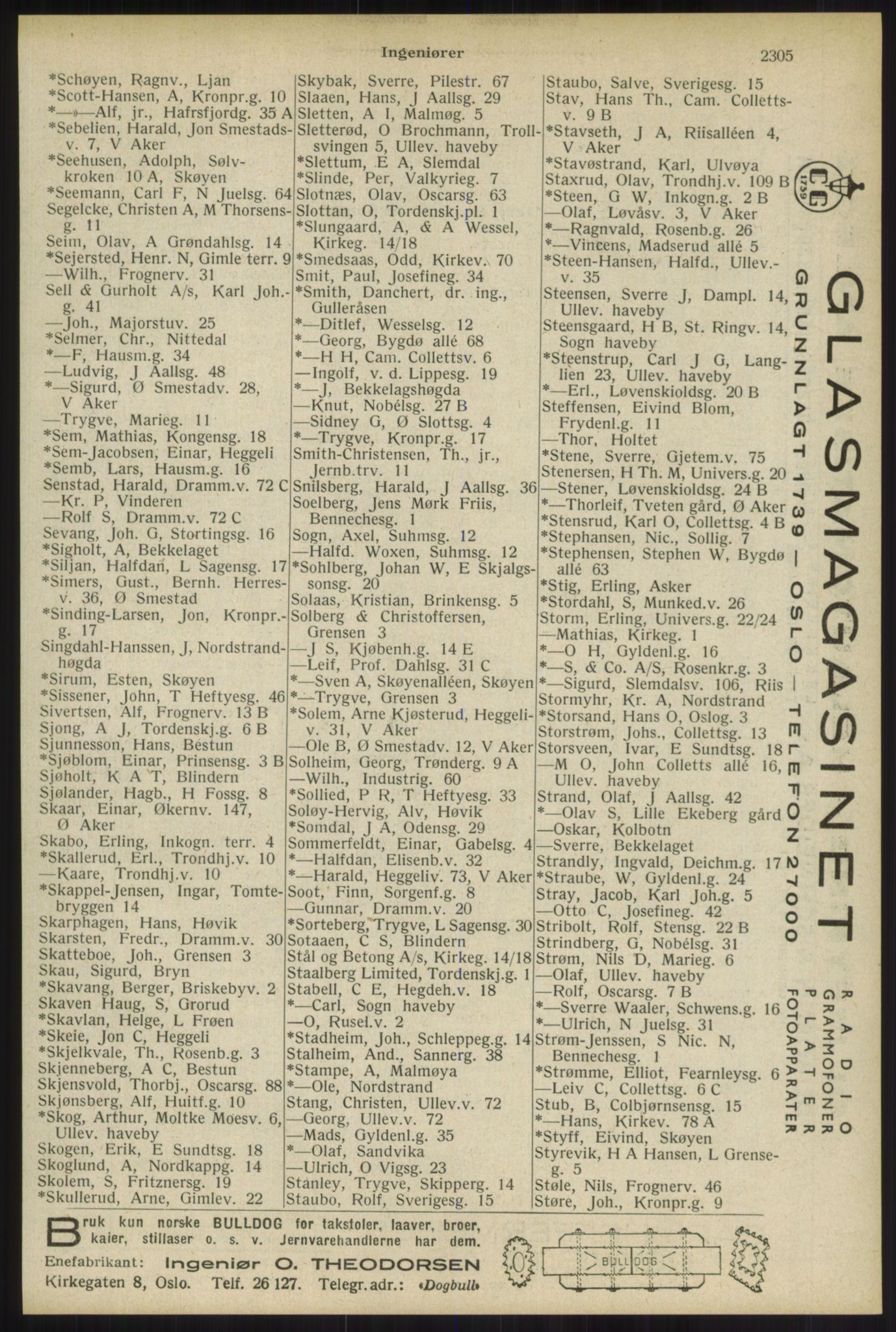 Kristiania/Oslo adressebok, PUBL/-, 1934, s. 2305