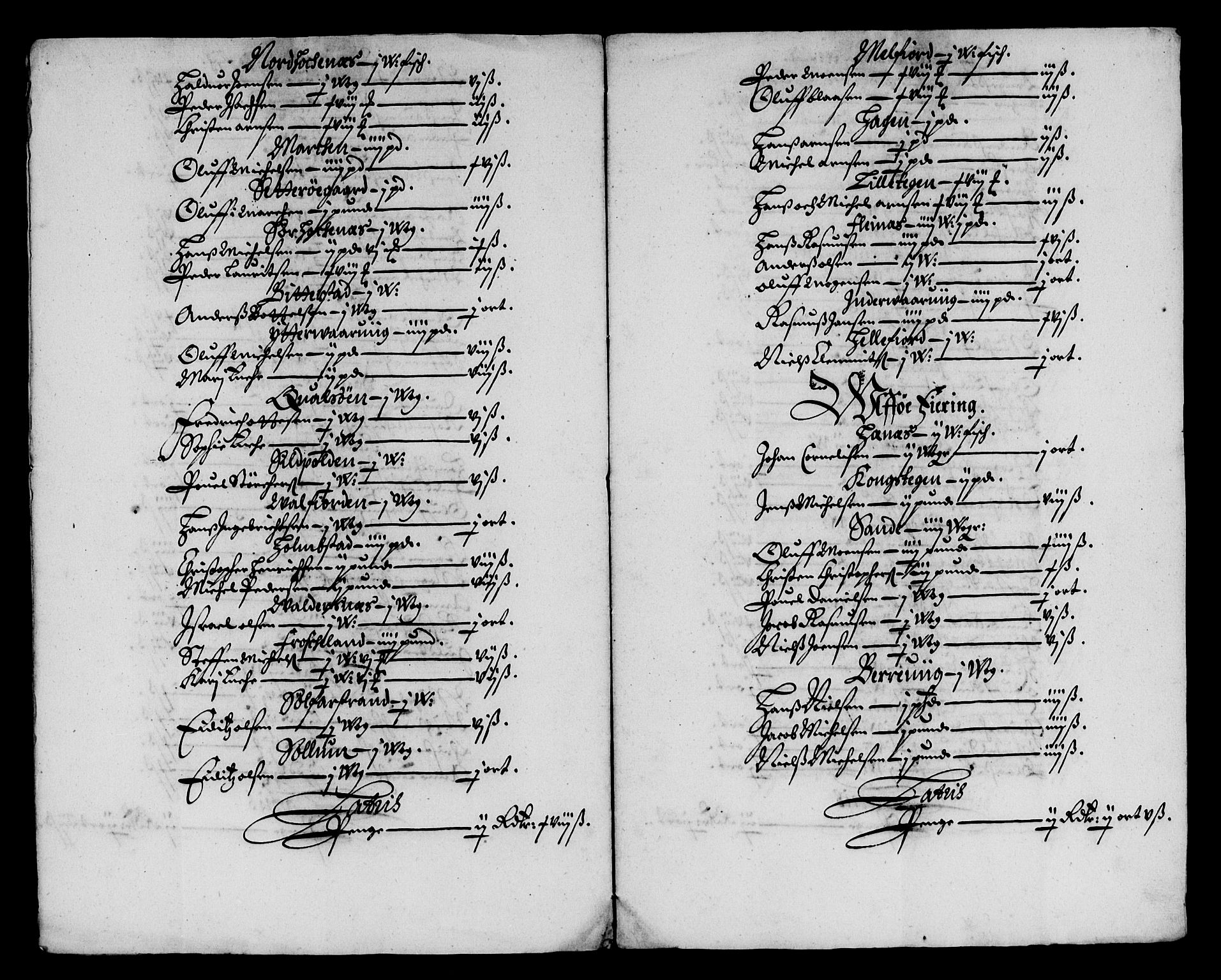Rentekammeret inntil 1814, Reviderte regnskaper, Lensregnskaper, AV/RA-EA-5023/R/Rb/Rbz/L0041: Nordlandenes len, 1664-1667