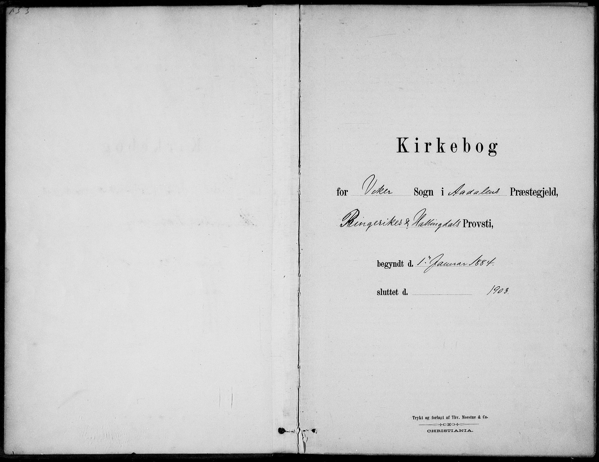 Ådal kirkebøker, AV/SAKO-A-248/F/Fa/L0003: Ministerialbok nr. I 3, 1884-1903