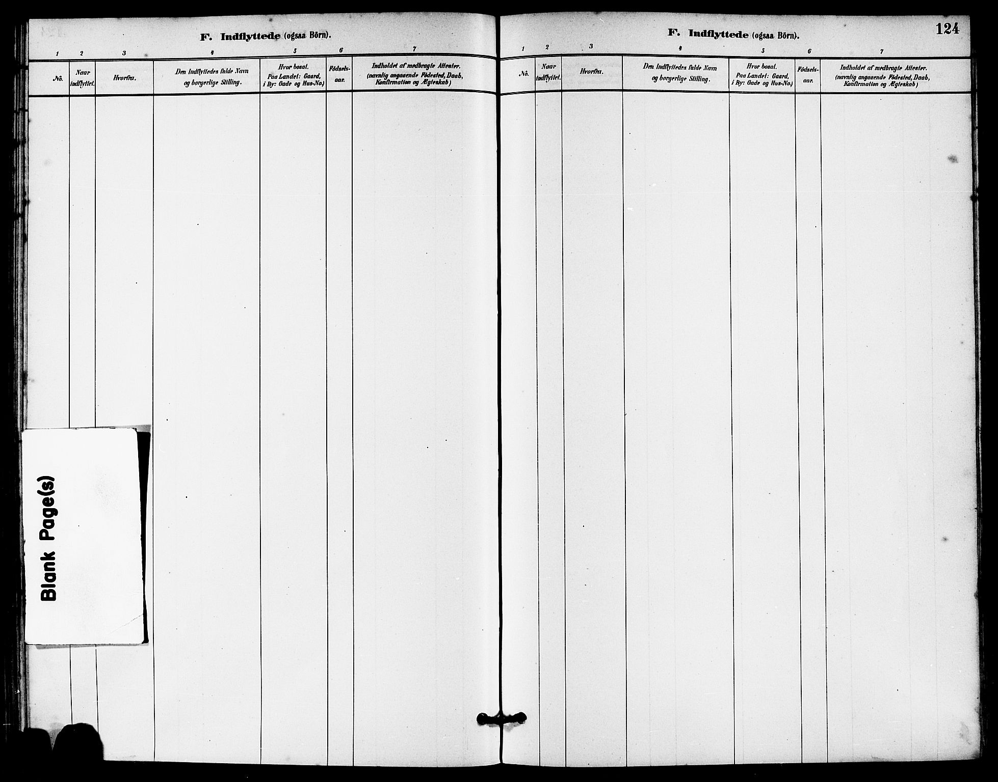 Håland sokneprestkontor, SAST/A-101802/001/30BA/L0010: Ministerialbok nr. A 9, 1883-1888, s. 124