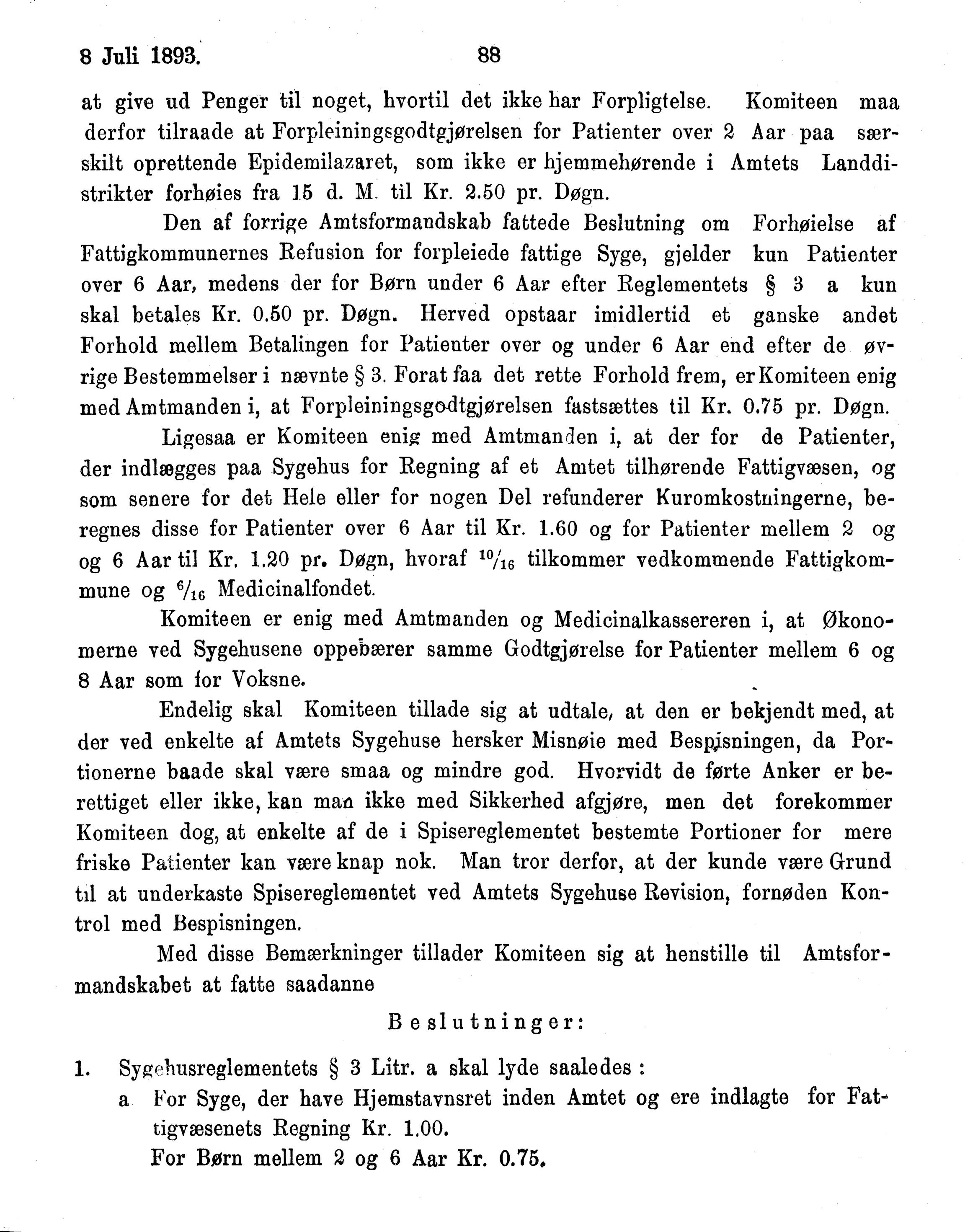 Nordland Fylkeskommune. Fylkestinget, AIN/NFK-17/176/A/Ac/L0016: Fylkestingsforhandlinger 1891-1893, 1891-1893