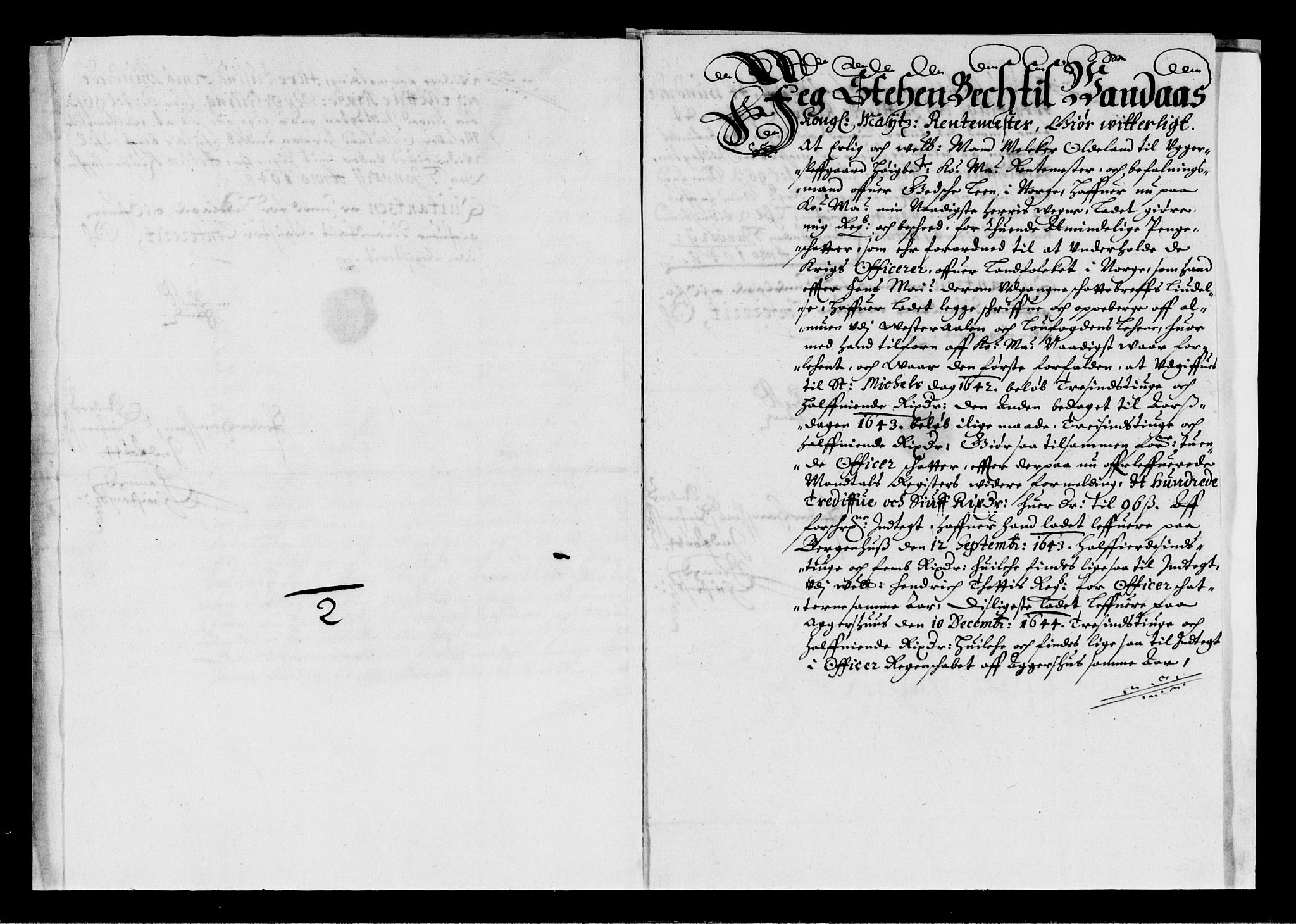 Rentekammeret inntil 1814, Reviderte regnskaper, Lensregnskaper, RA/EA-5023/R/Rb/Rbz/L0031: Nordlandenes len, 1638-1646