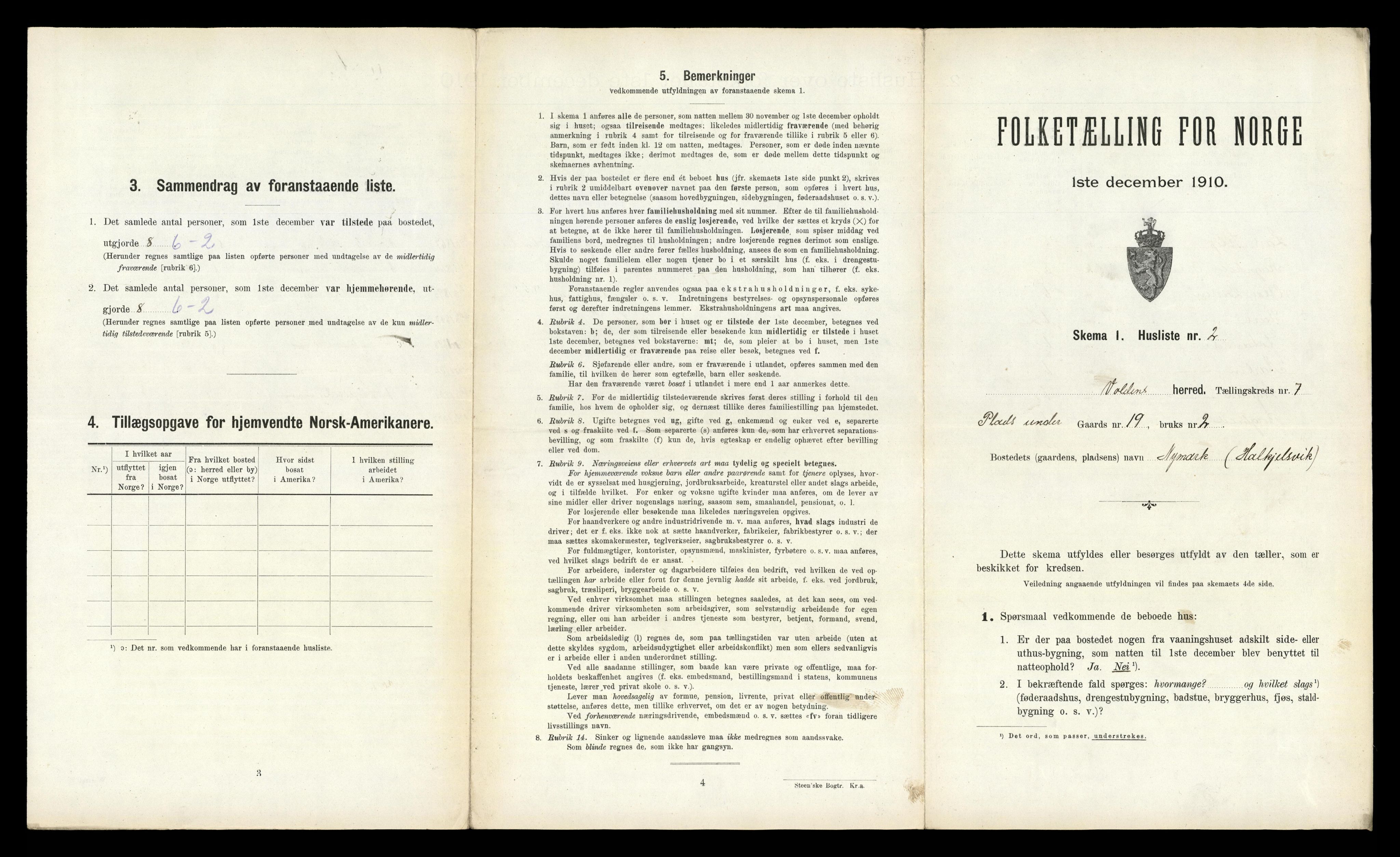 RA, Folketelling 1910 for 1519 Volda herred, 1910, s. 528