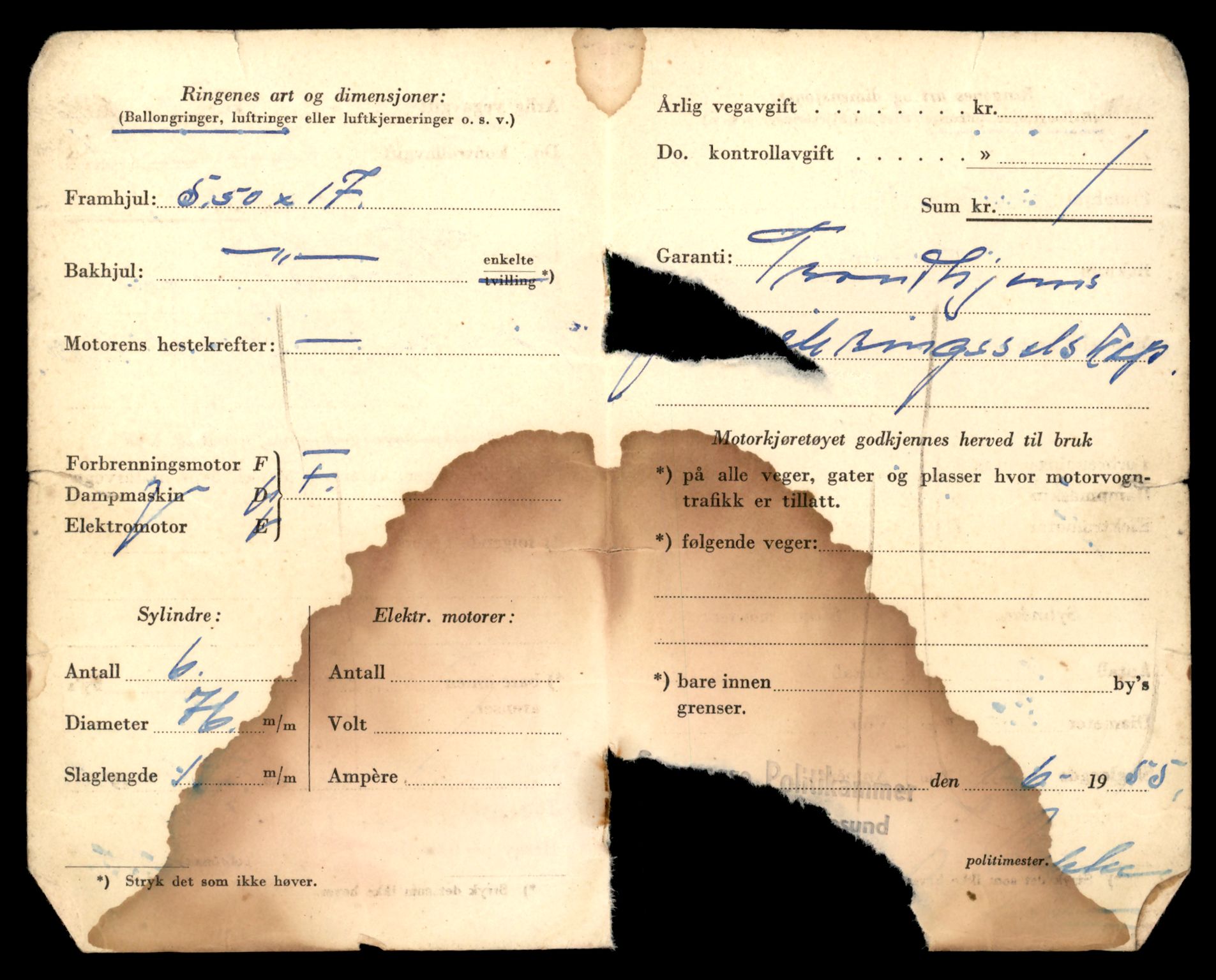 Møre og Romsdal vegkontor - Ålesund trafikkstasjon, AV/SAT-A-4099/F/Fe/L0022: Registreringskort for kjøretøy T 10584 - T 10694, 1927-1998, s. 2062