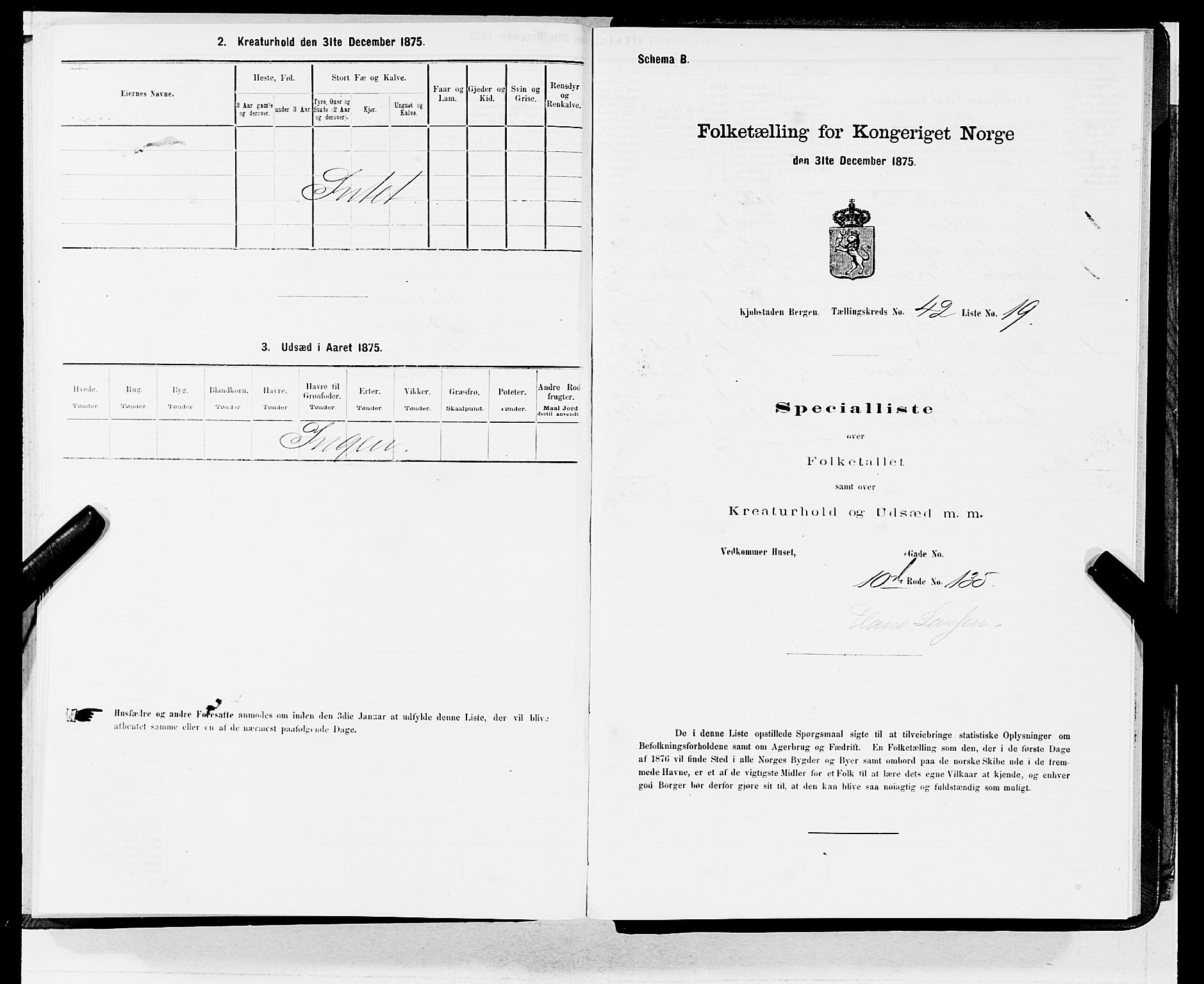 SAB, Folketelling 1875 for 1301 Bergen kjøpstad, 1875, s. 2212