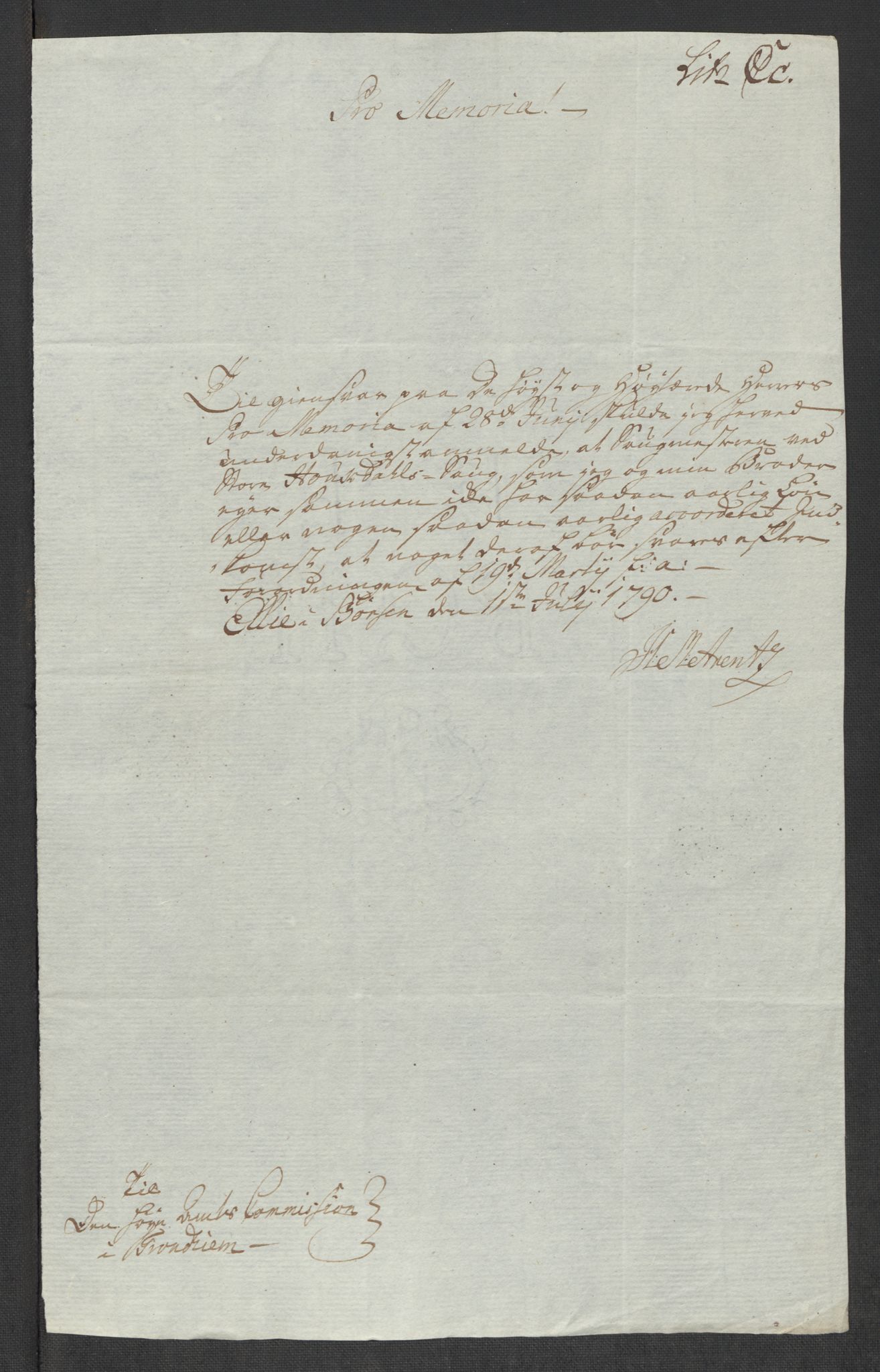 Rentekammeret inntil 1814, Reviderte regnskaper, Mindre regnskaper, AV/RA-EA-4068/Rf/Rfe/L0032: Numedal og Sandsvær fogderi, Orkdal og Gauldal fogderi, 1789, s. 200