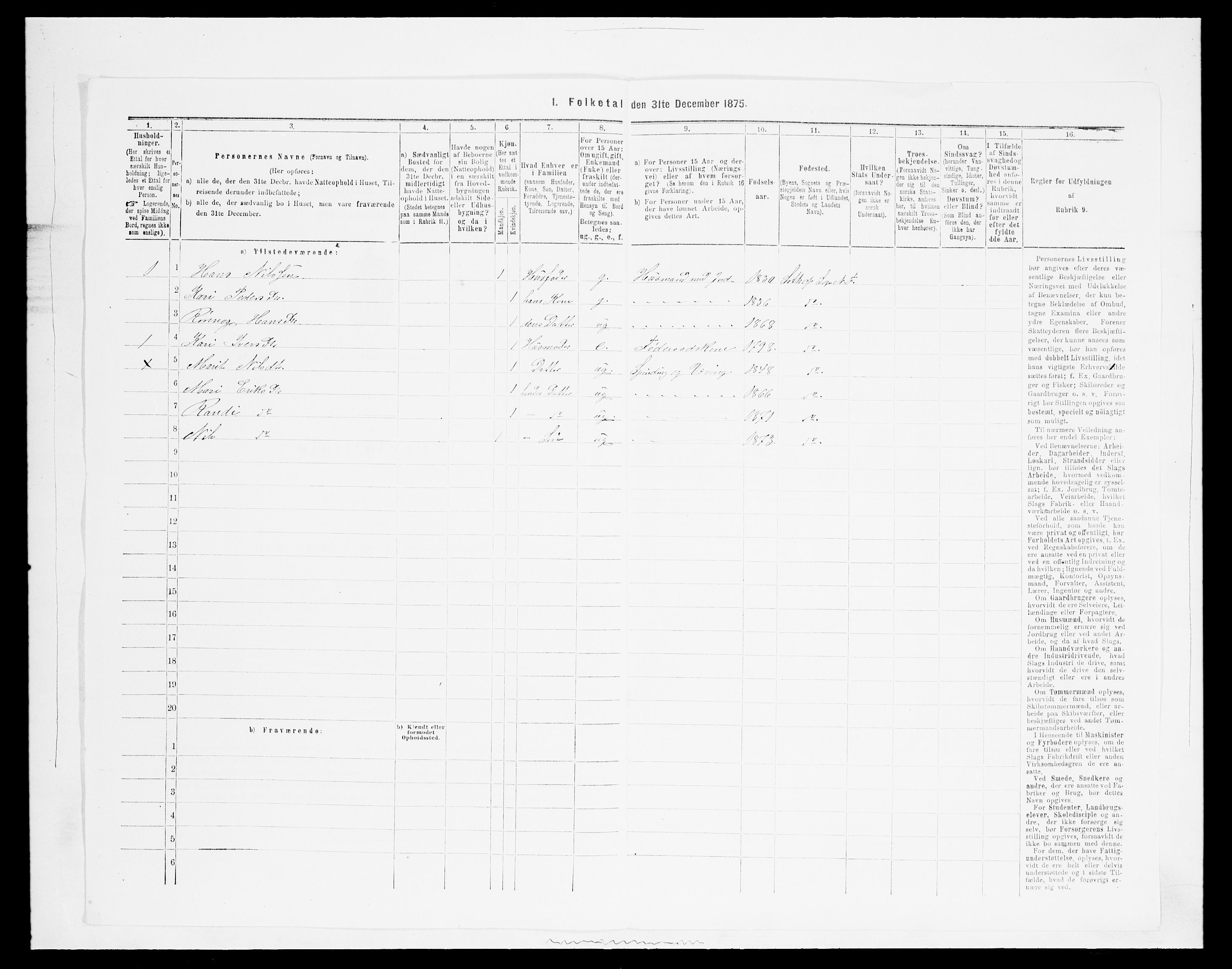 SAH, Folketelling 1875 for 0518P Nord-Fron prestegjeld, 1875, s. 527